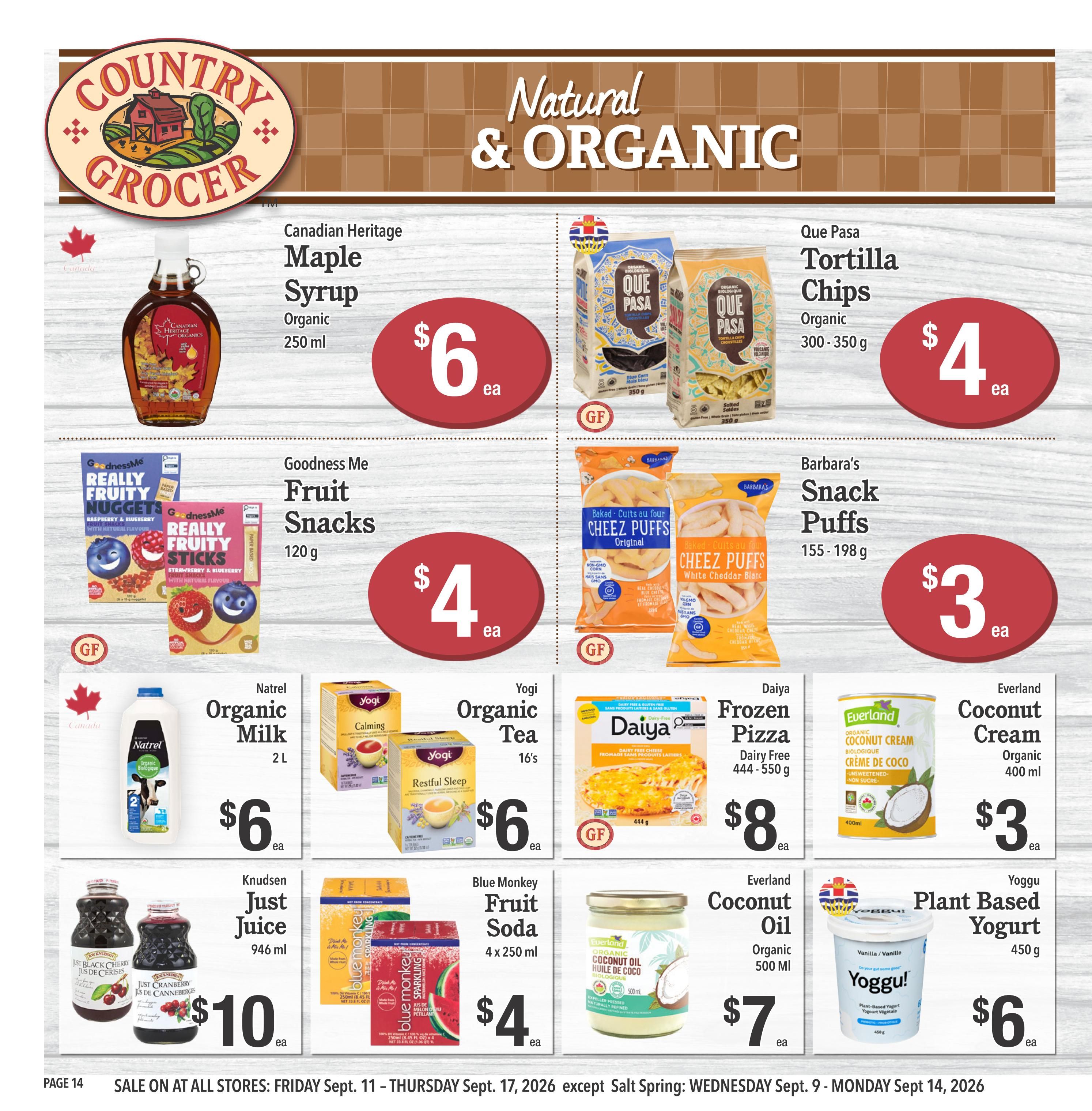 Country Grocer Flyer September 11 to 17