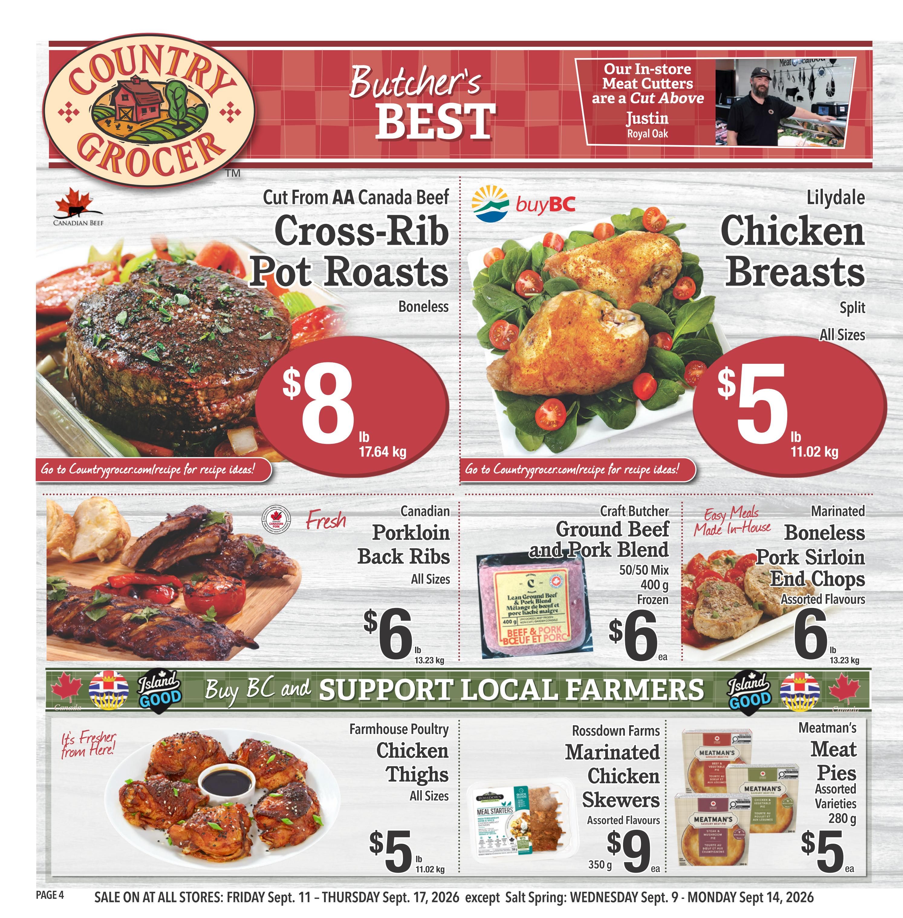Country Grocer Flyer September 11 to 17