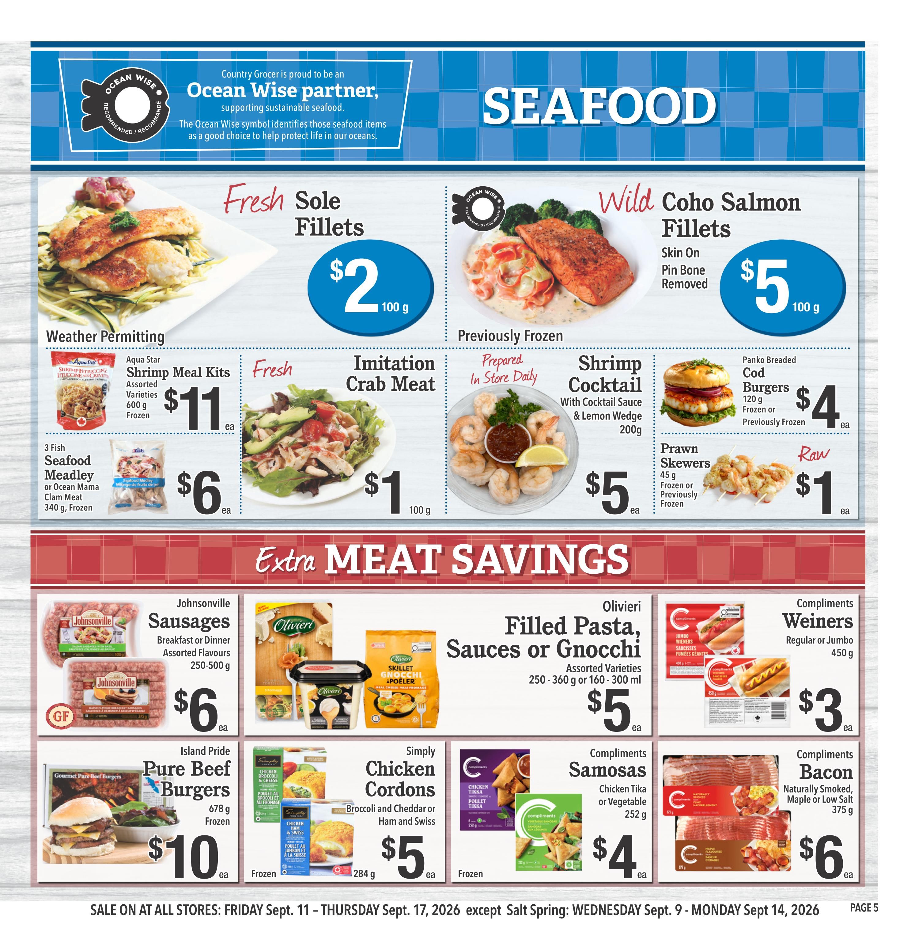 Country Grocer Flyer September 11 to 17