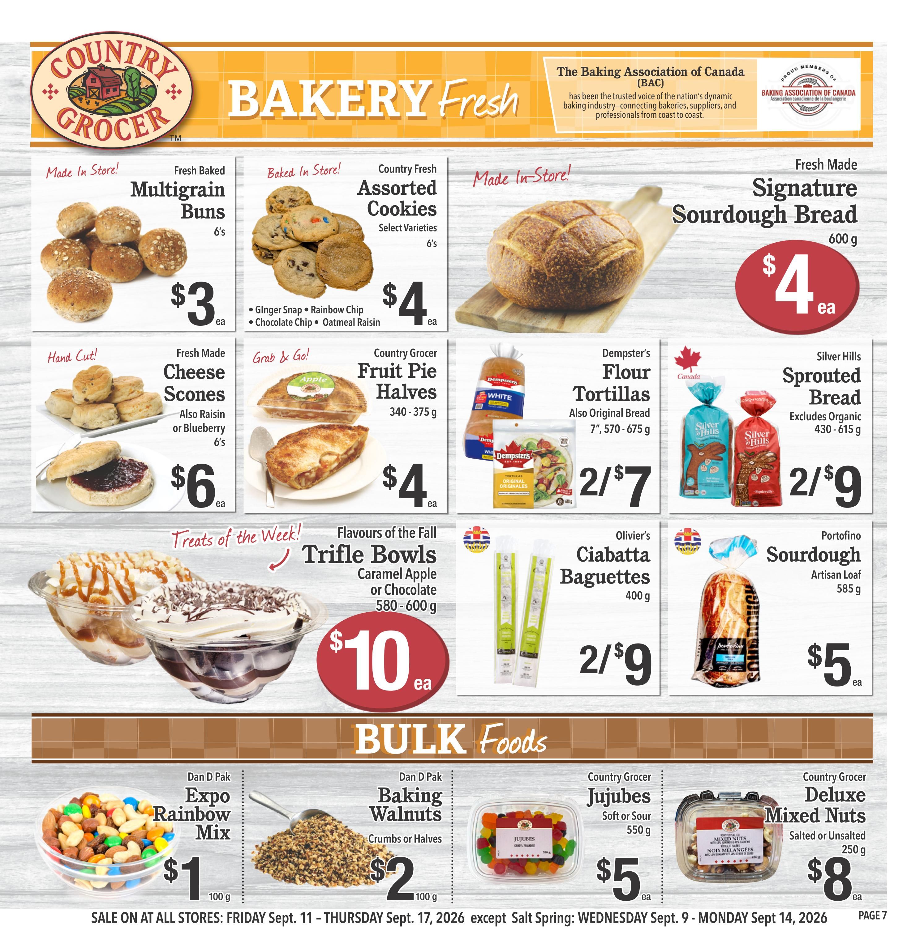 Country Grocer Flyer September 11 to 17