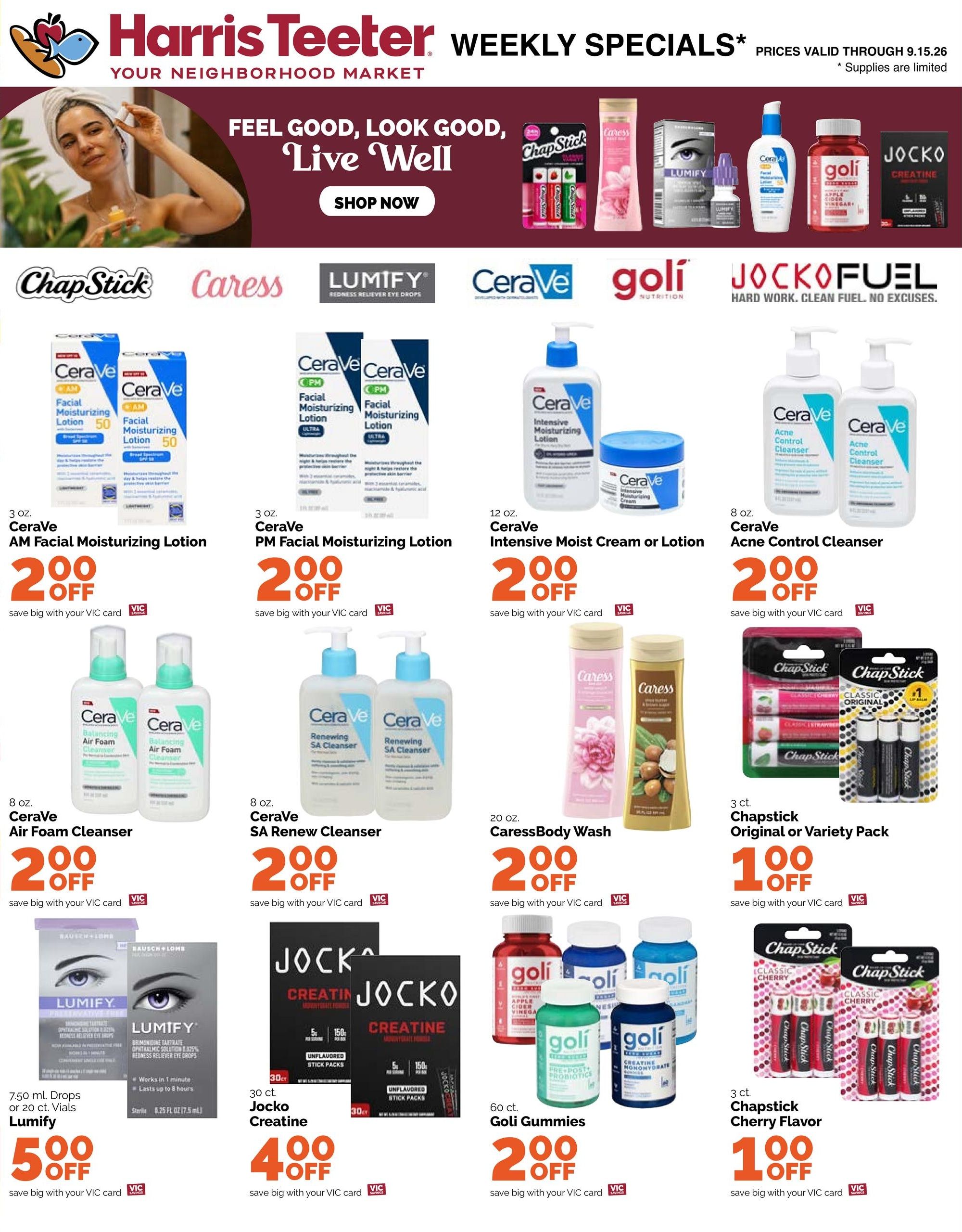 Harris Teeter (Asheville Area, NC) Weekly Ad September 9 - 15, 2026