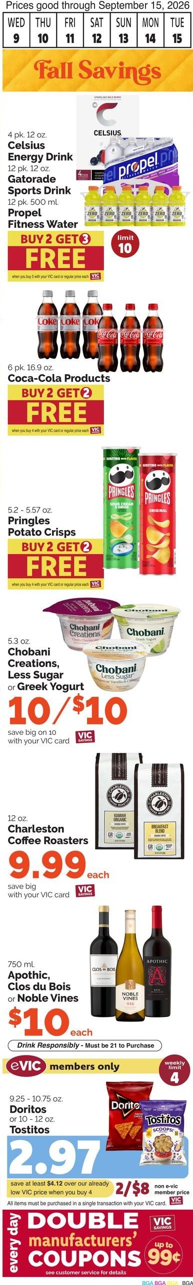 Harris Teeter (Asheville Area, NC) Weekly Ad September 9 - 15, 2026