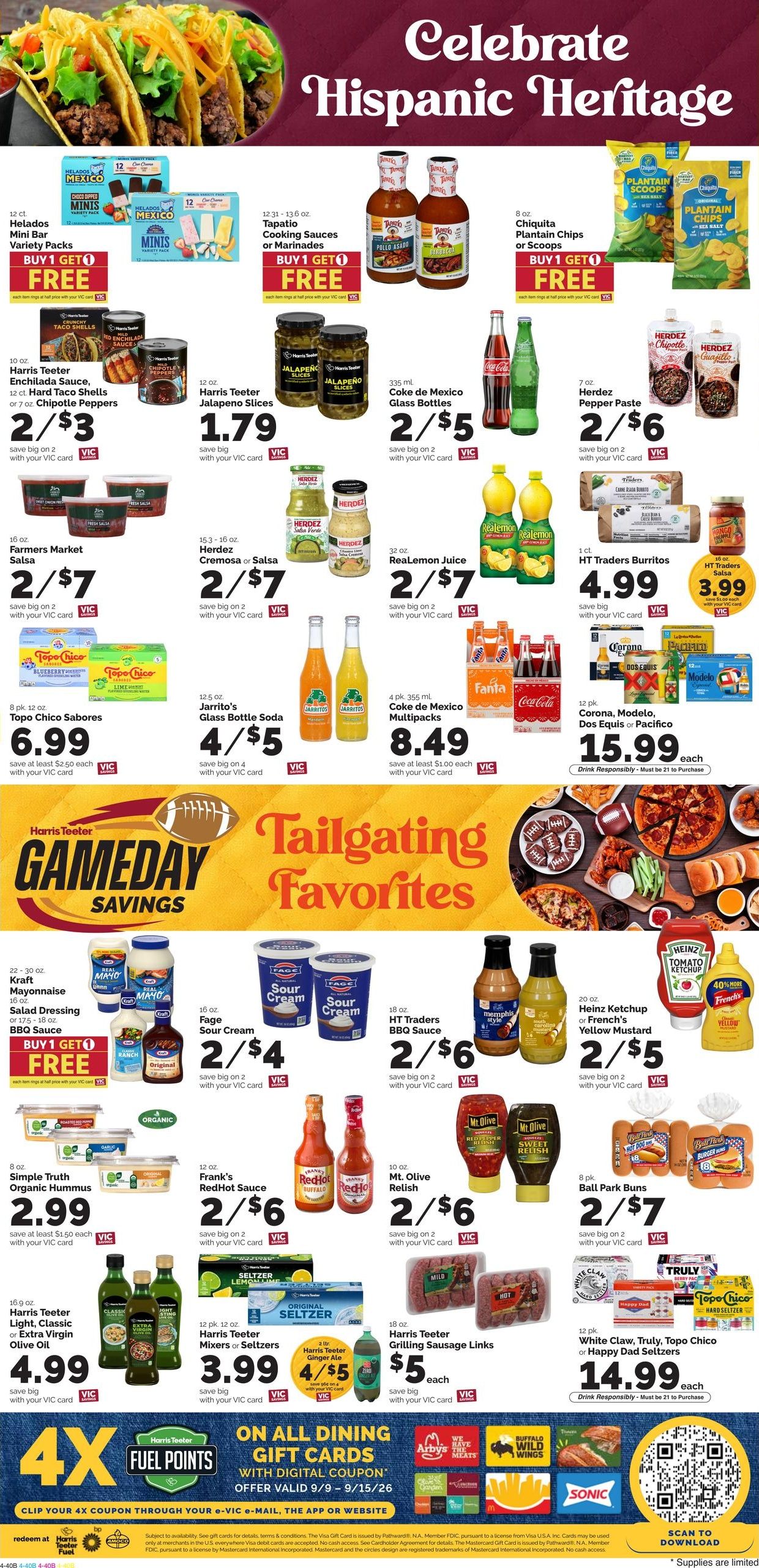 Harris Teeter (Asheville Area, NC) Weekly Ad September 9 - 15, 2026