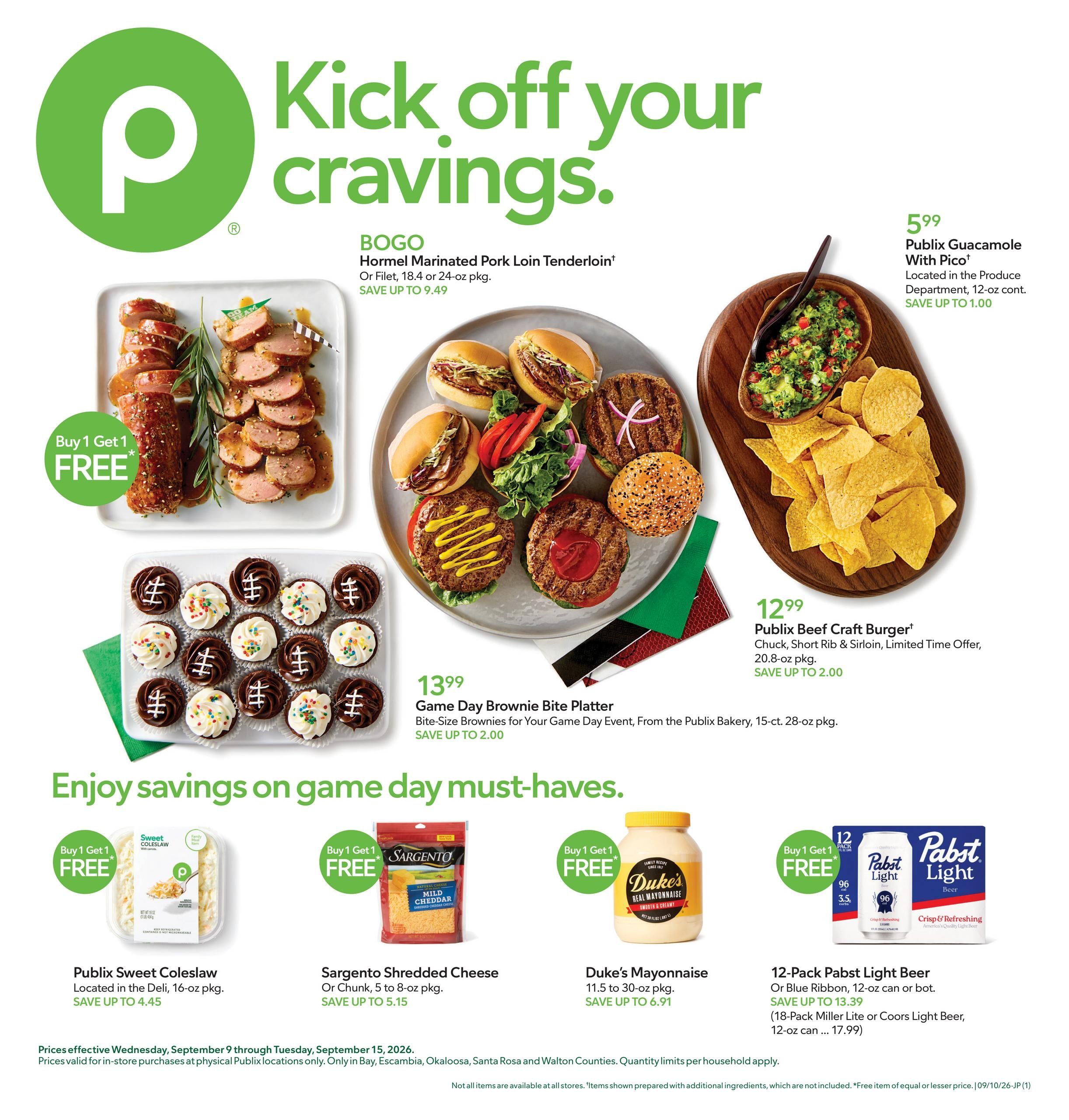 Publix (Pensacola Area, FL) Weekly Ad September 9 - 15, 2026