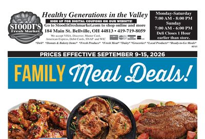 Stoodt's Fresh Market Weekly Ad September 9 - 15, 2026