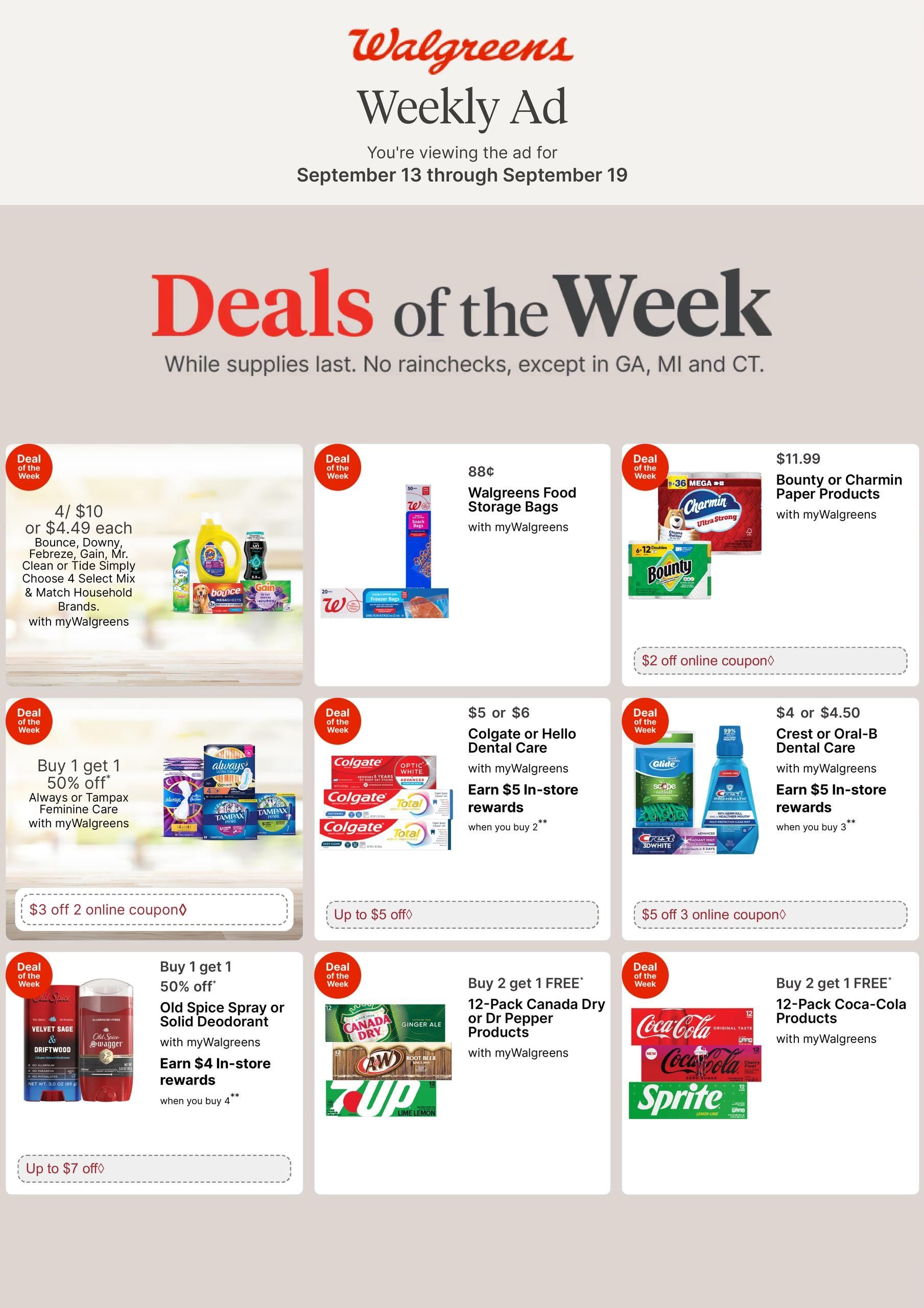 Walgreens (Alhambra Area, CA) Weekly Ad September 13 - 19, 2026