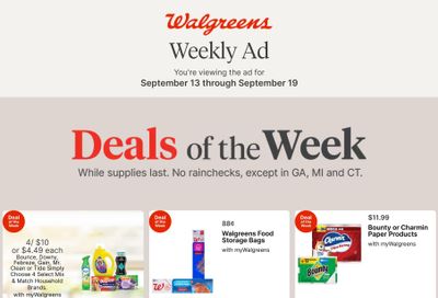 Walgreens (Camden Area, AR) Weekly Ad September 13 - 19, 2026