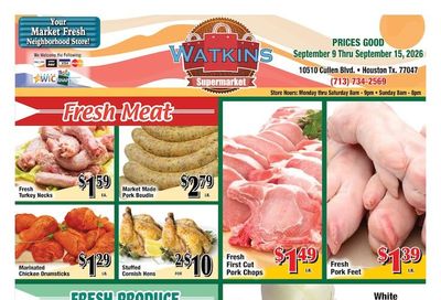 Watkins Supermarket Weekly Ad September 9 - 15, 2026