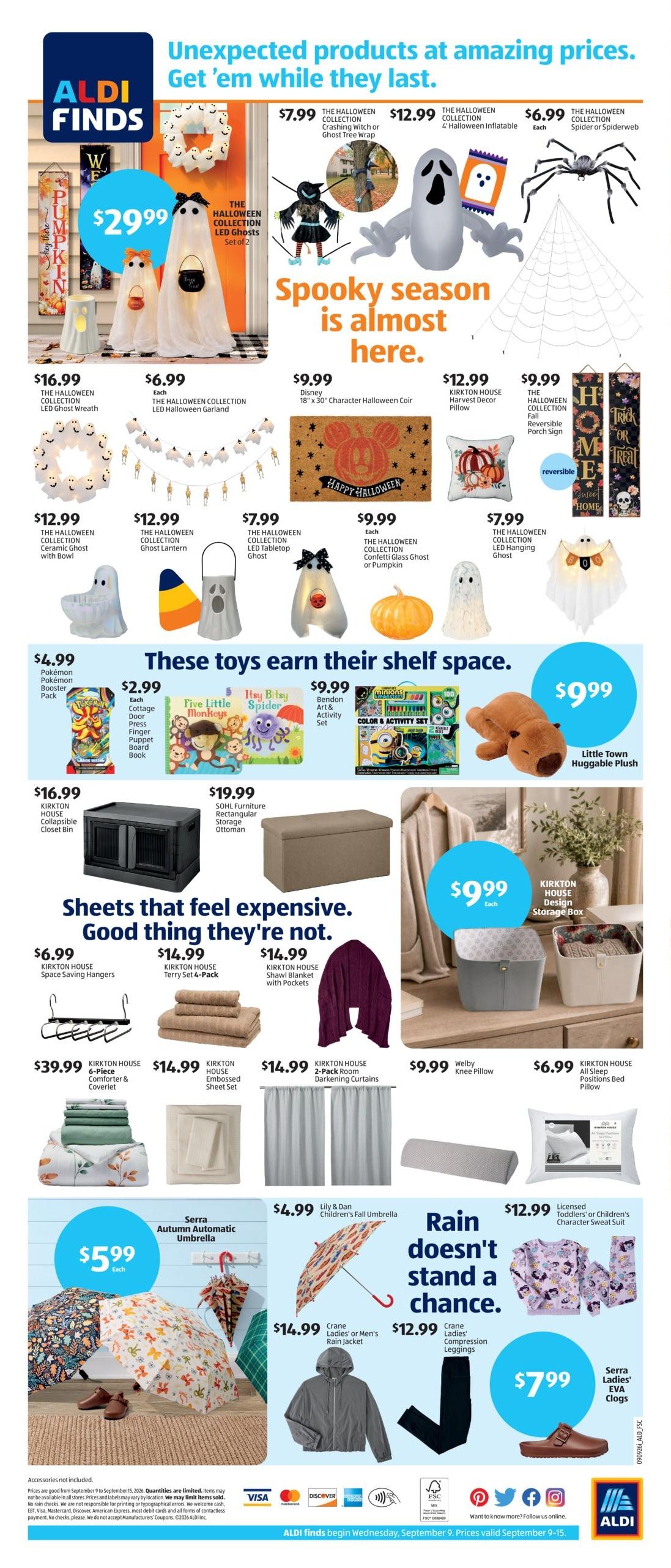 ALDI (Anaheim Area, CA) Weekly Ad September 9 - 15, 2026