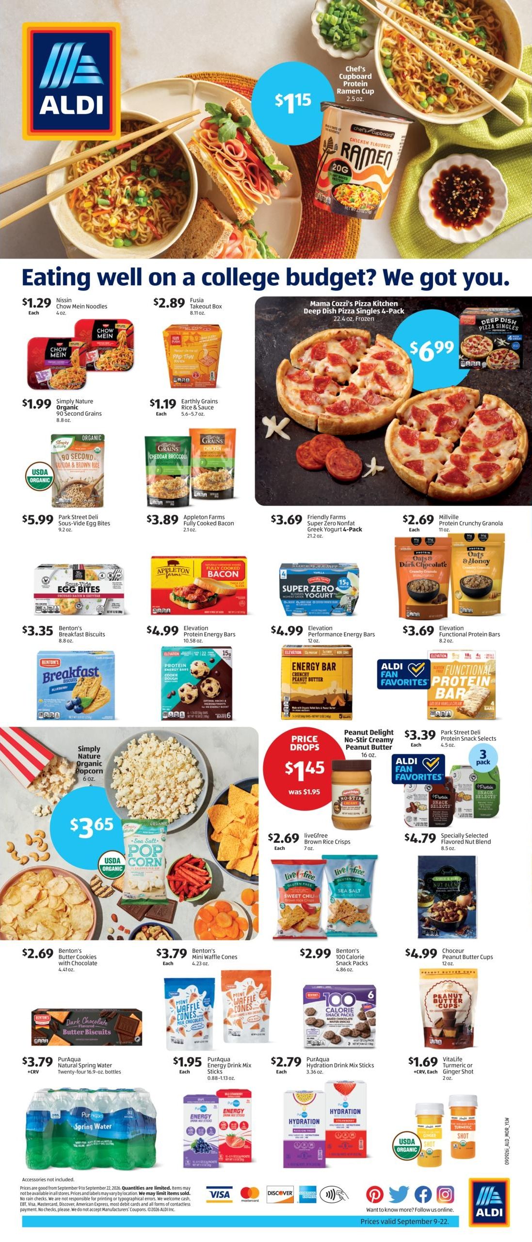 ALDI (Anaheim Area, CA) Weekly Ad September 9 - 15, 2026