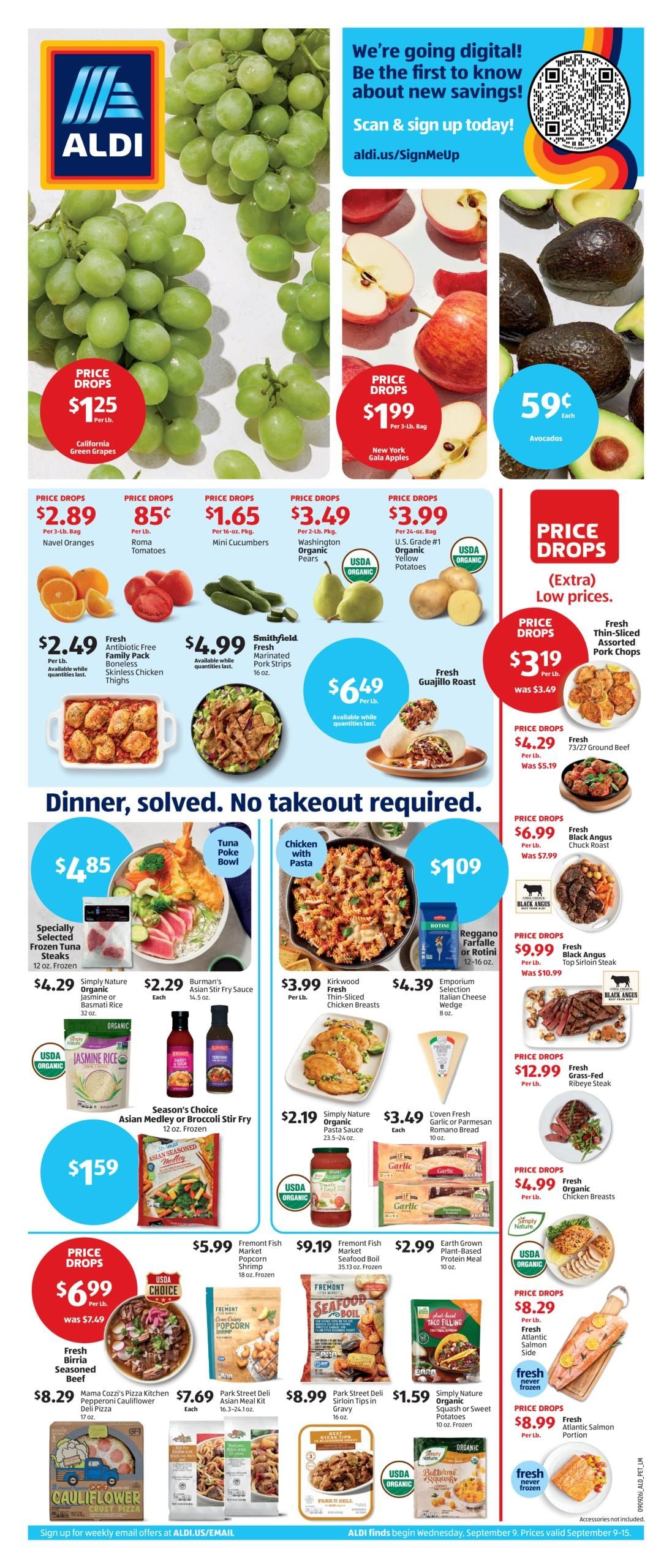 ALDI (Cary Area, NC) Weekly Ad September 9 - 15, 2026