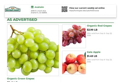 Northgate Market Weekly Ad September 9 - 22, 2026