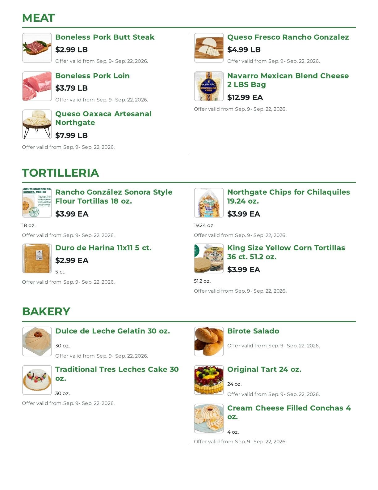 Northgate Market Weekly Ad September 9 - 22, 2026