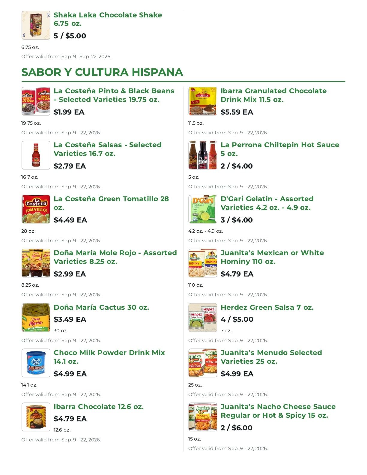 Northgate Market Weekly Ad September 9 - 22, 2026