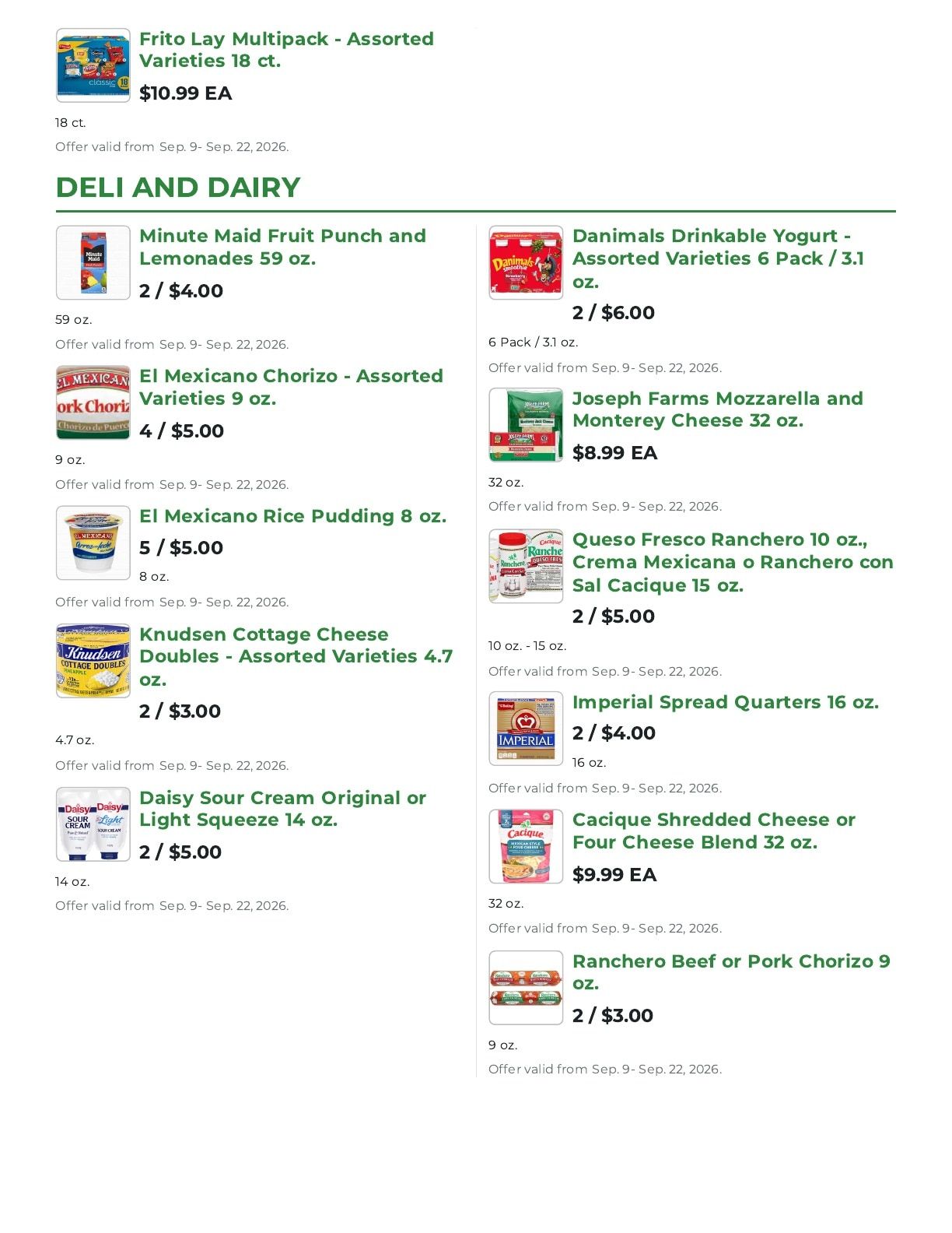 Northgate Market Weekly Ad September 9 - 22, 2026