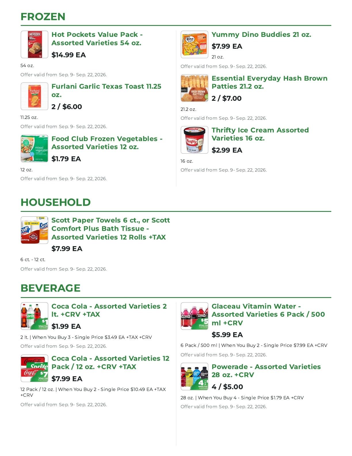 Northgate Market Weekly Ad September 9 - 22, 2026