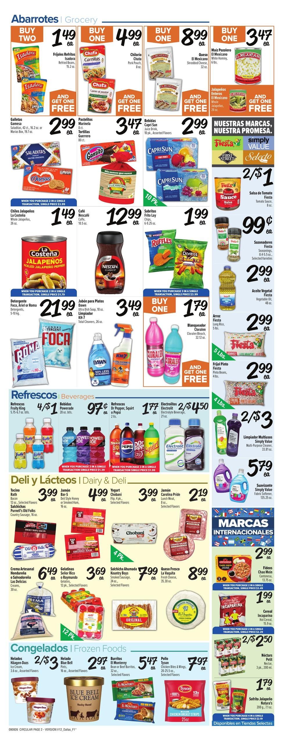 Fiesta Mart (Arlington Area, TX) Weekly Ad September 9 - 15, 2026