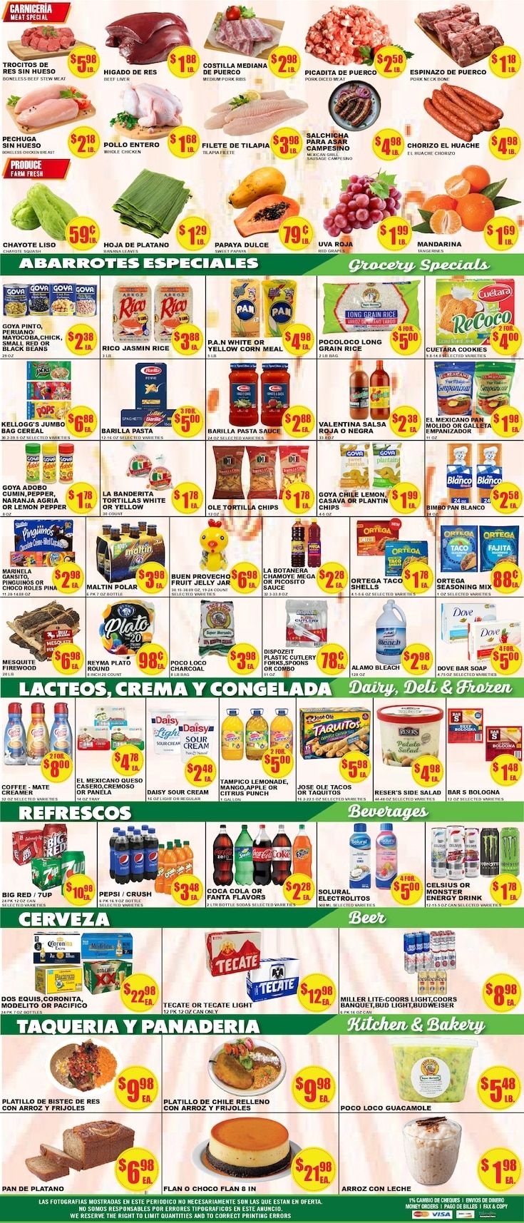 Poco Loco Supermercado (Austin and Georgetown, TX) Weekly Ad September 9 - 15, 2026