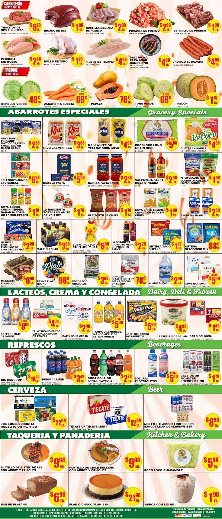 Poco Loco Supermercado (Bryan, TX) Weekly Ad September 9 - 15, 2026