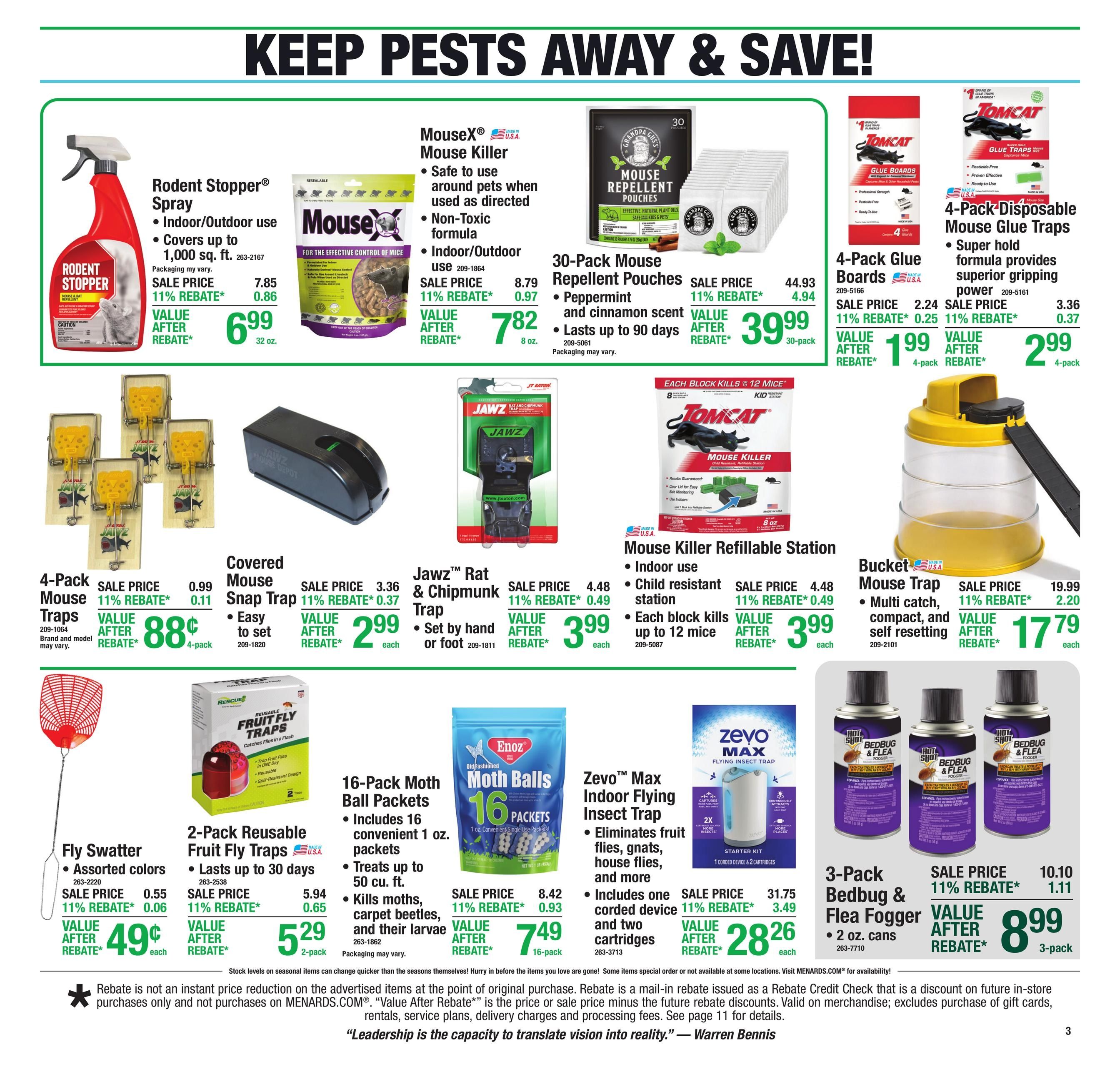 Menards (Chicago Area, IL) 11% Rebate Sale Weekly Ad September 9 - 20, 2026