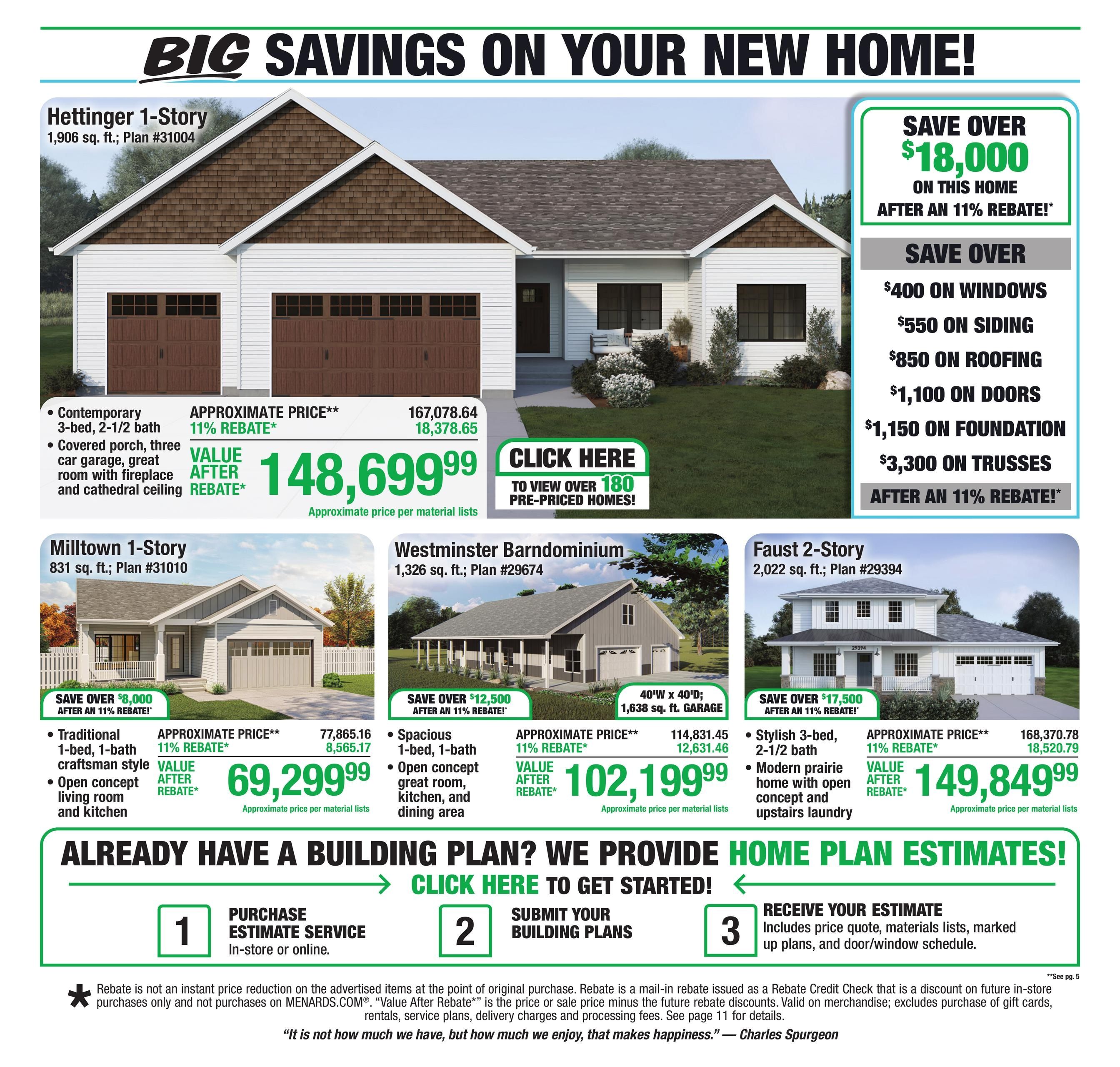 Menards (Chicago Area, IL) 11% Rebate Sale Weekly Ad September 9 - 20, 2026