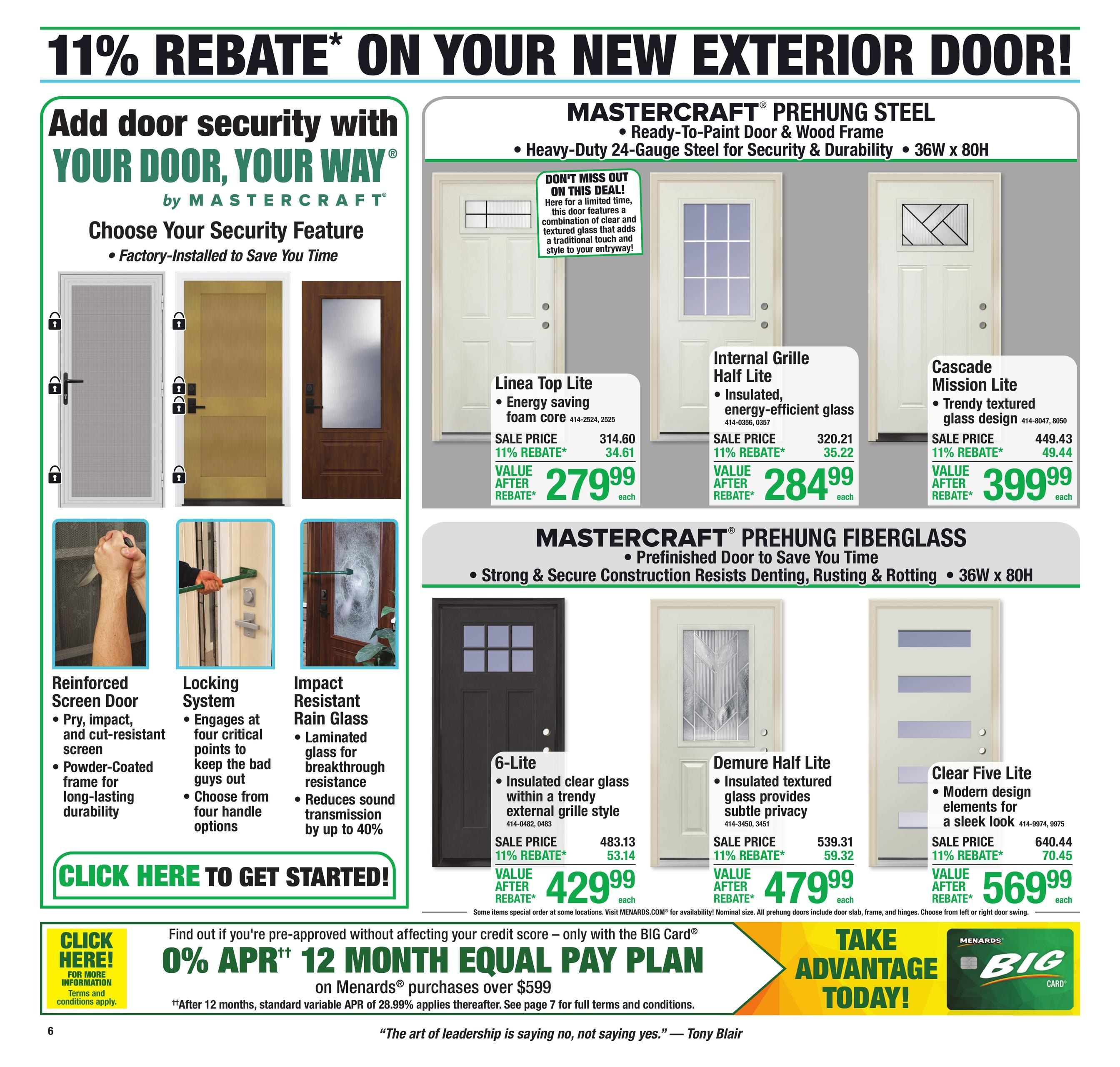 Menards (Emporia Area, KS) 11% Rebate Sale Weekly Ad September 9 - 20, 2026