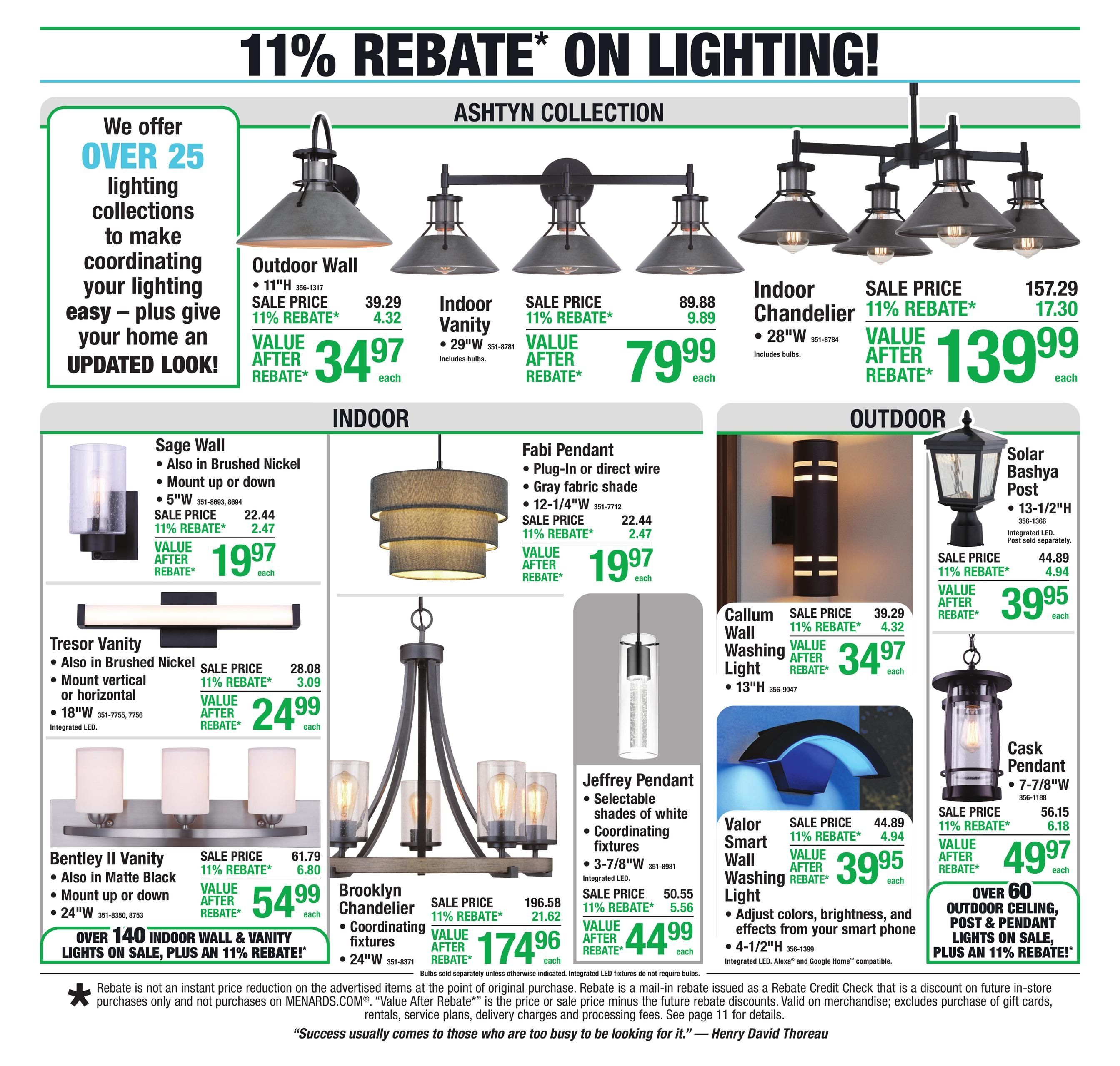 Menards (Escanaba Area, MI) 11% Rebate Sale Weekly Ad September 9 - 20, 2026