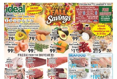 Ideal Food Basket (Fort Lauderdale, FL) Weekly Ad September 9 - 15, 2026