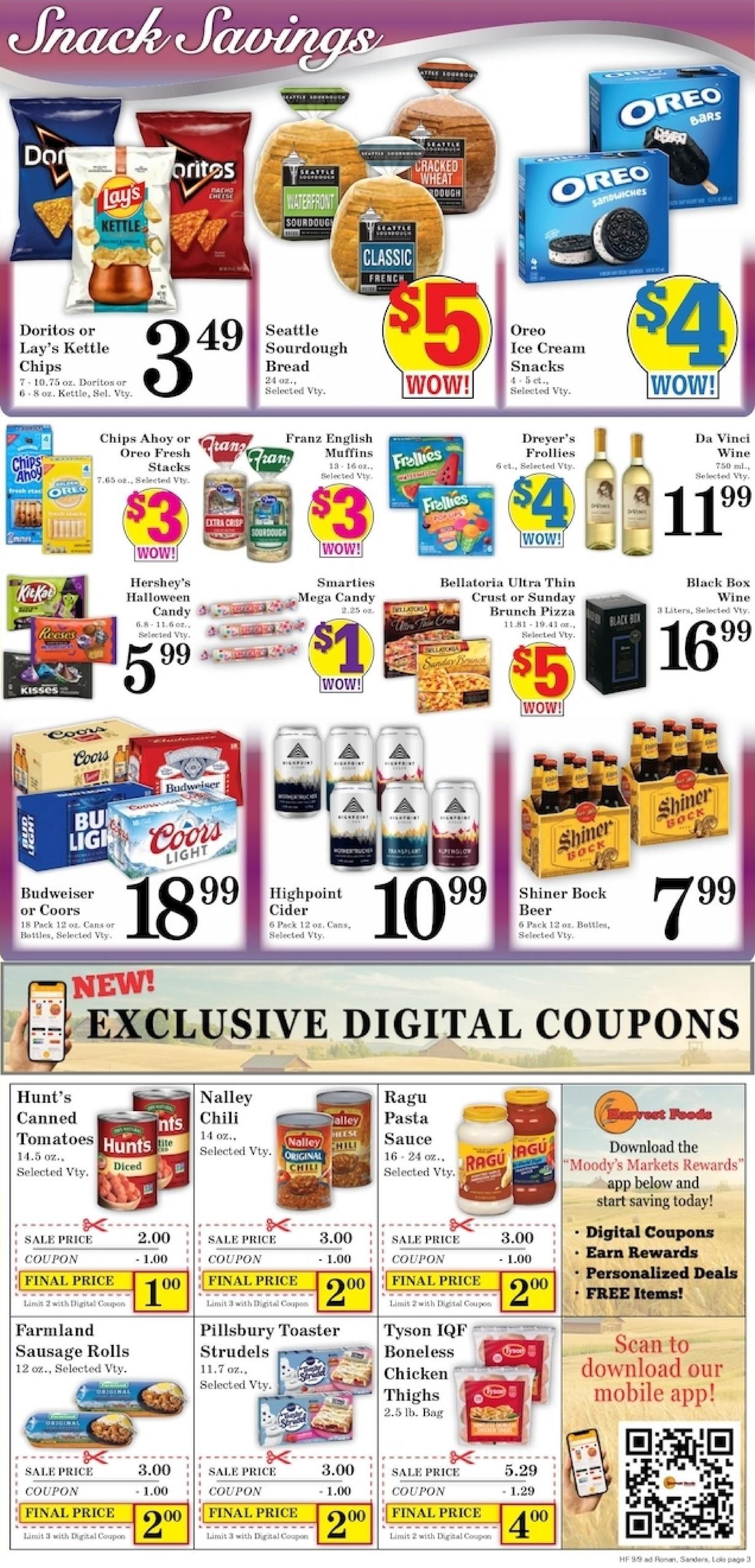 Harvest Foods (Missoula Area, MT) Weekly Ad September 9 - 15, 2026