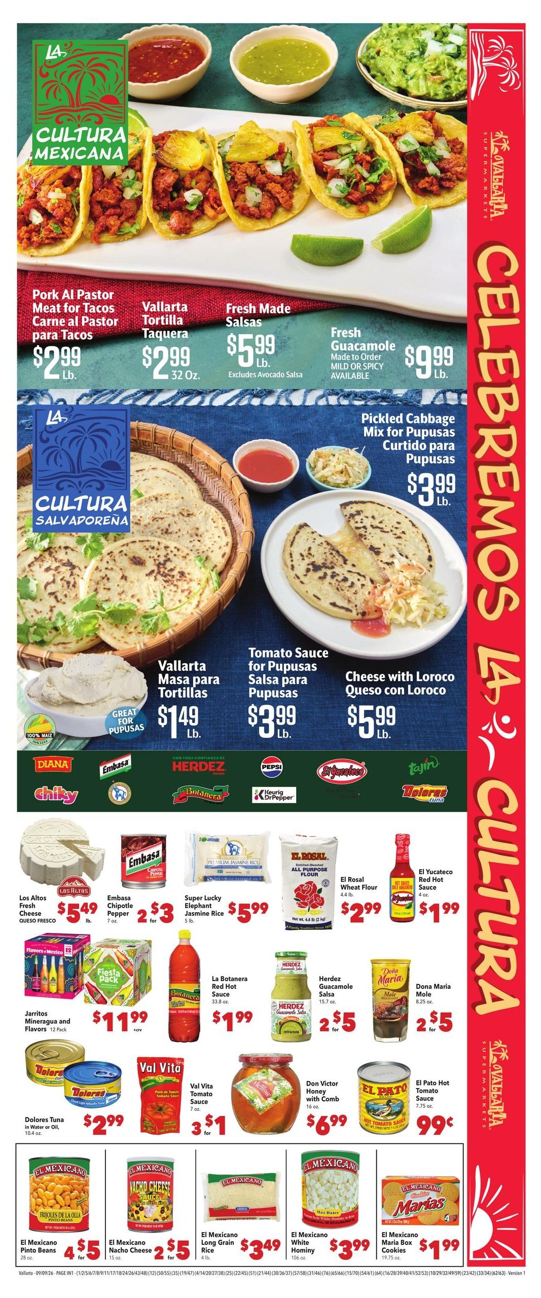 Vallarta Supermarkets (Menifee Area, CA) Grocery Savings Weekly Ad September 9 - 15, 2026