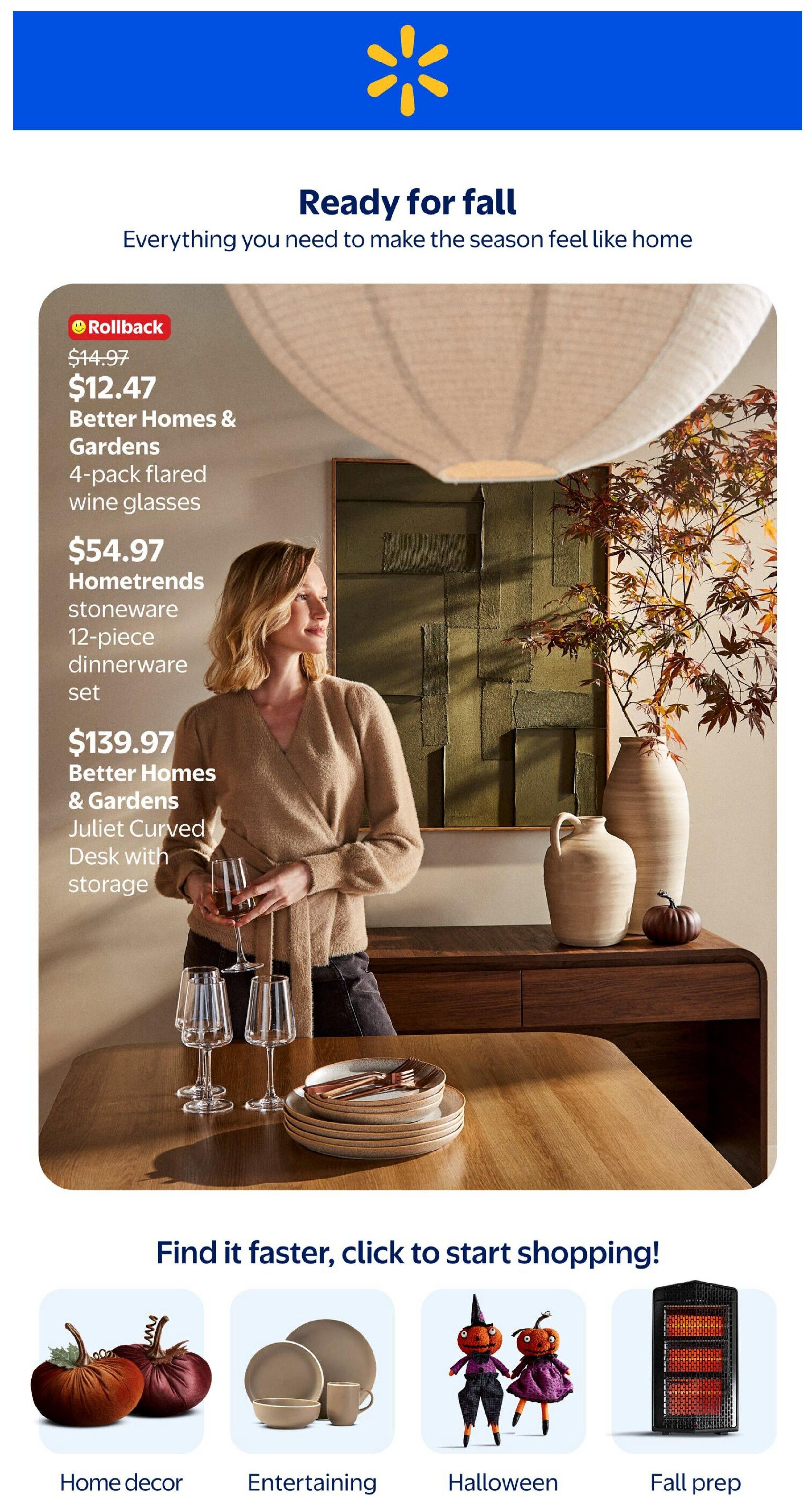 Walmart Fall Flyer September 10 to October 21