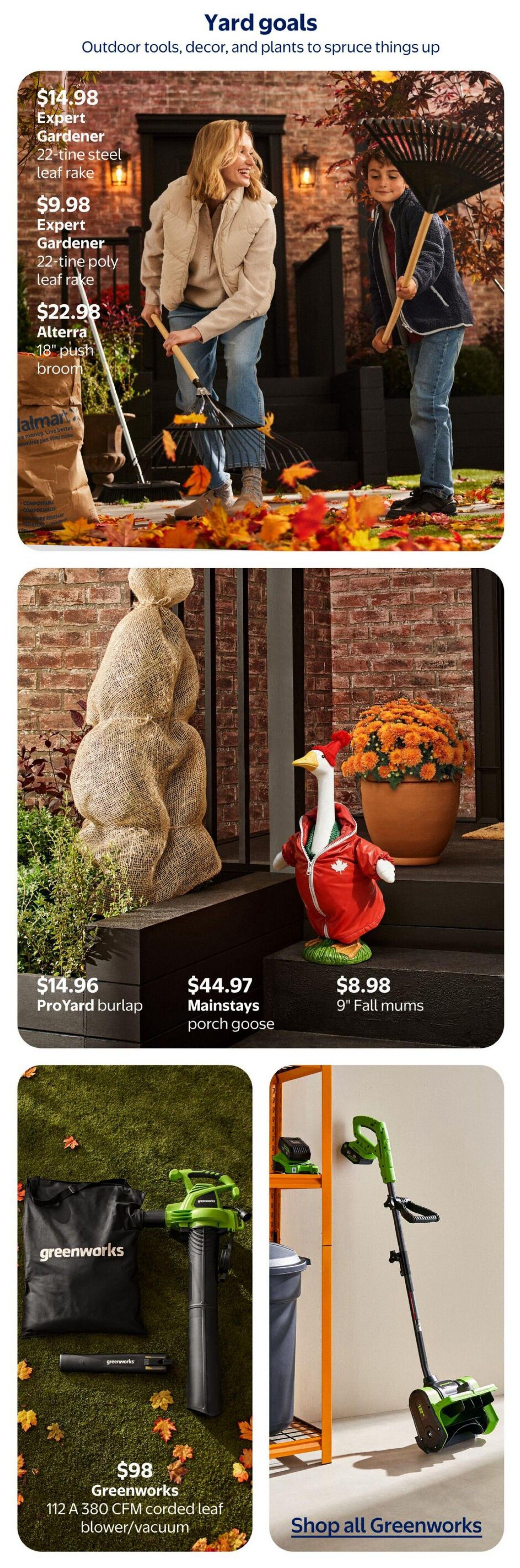 Walmart Fall Flyer September 10 to October 21