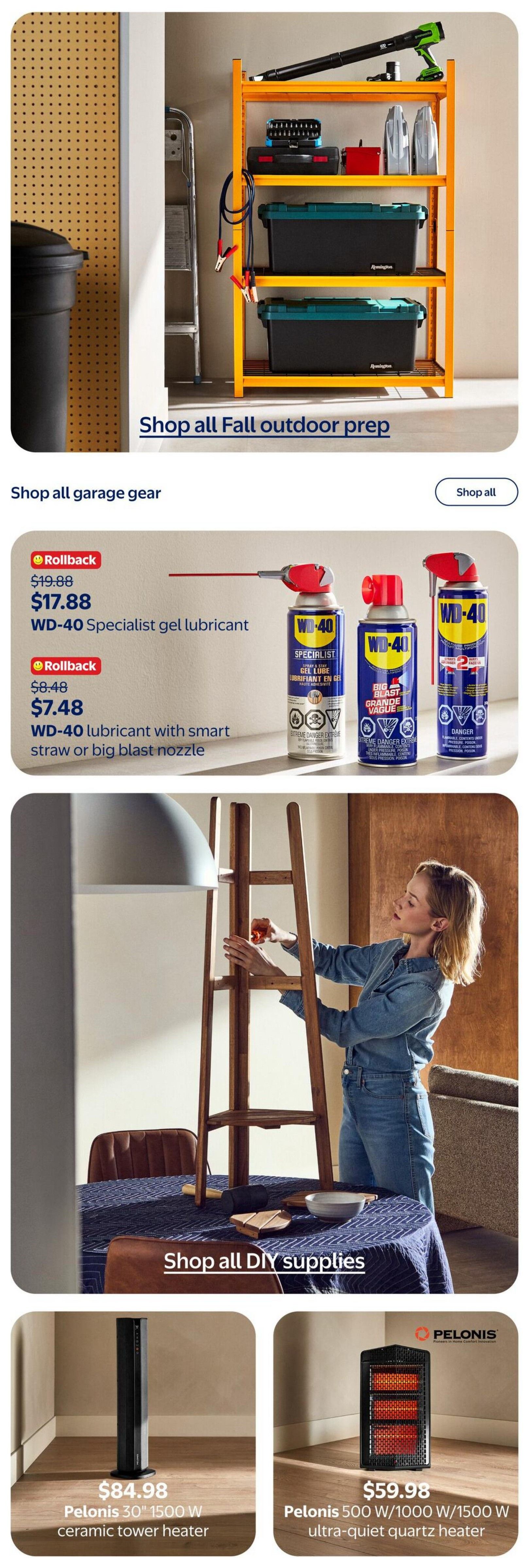 Walmart Fall Flyer September 10 to October 21