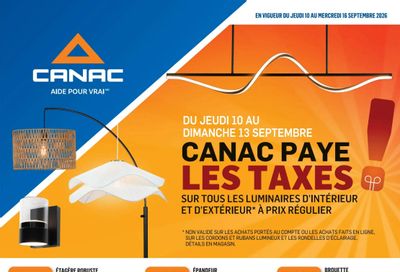 Canac Flyer September 10 to 16