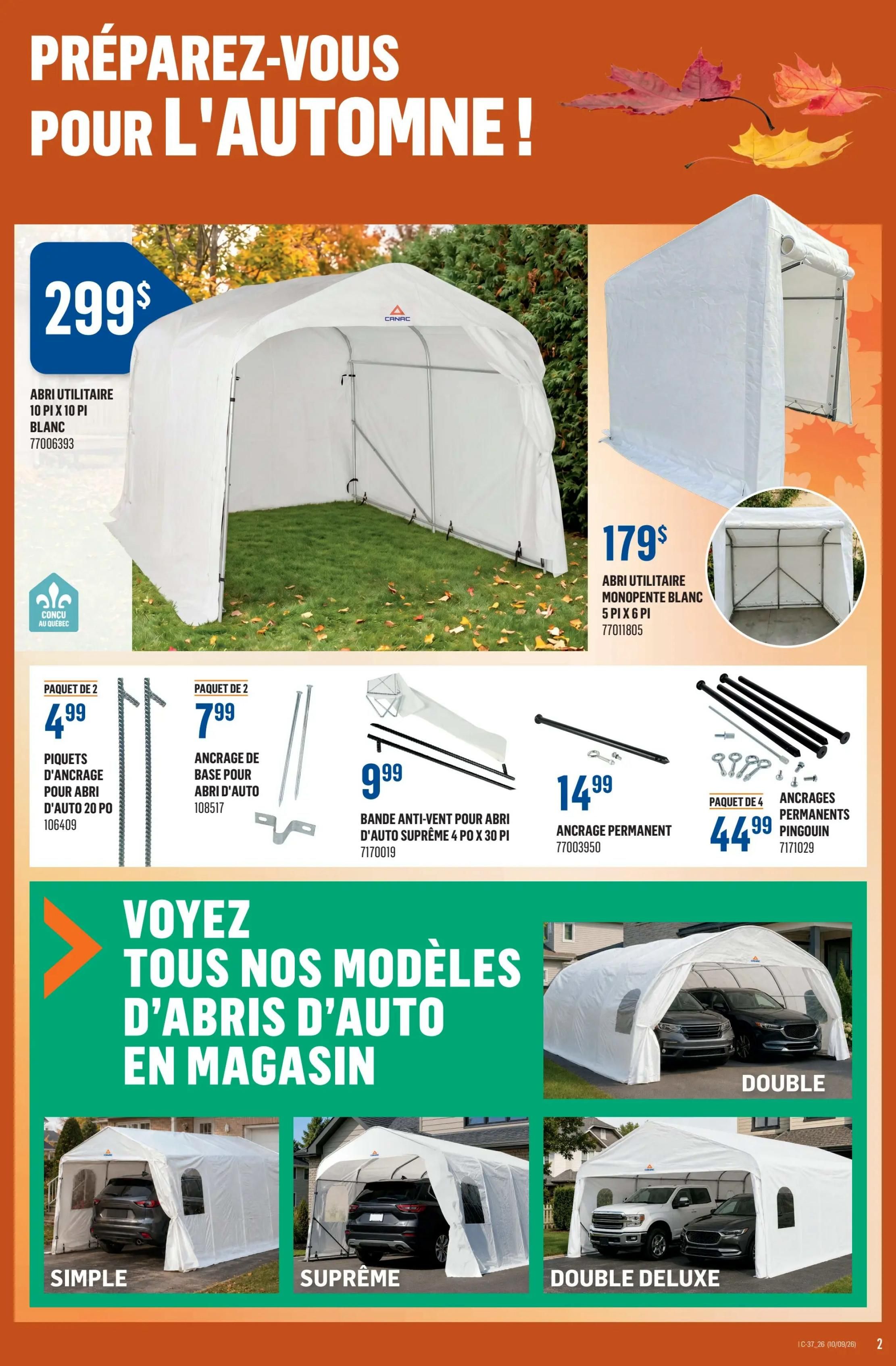 Canac Flyer September 10 to 16