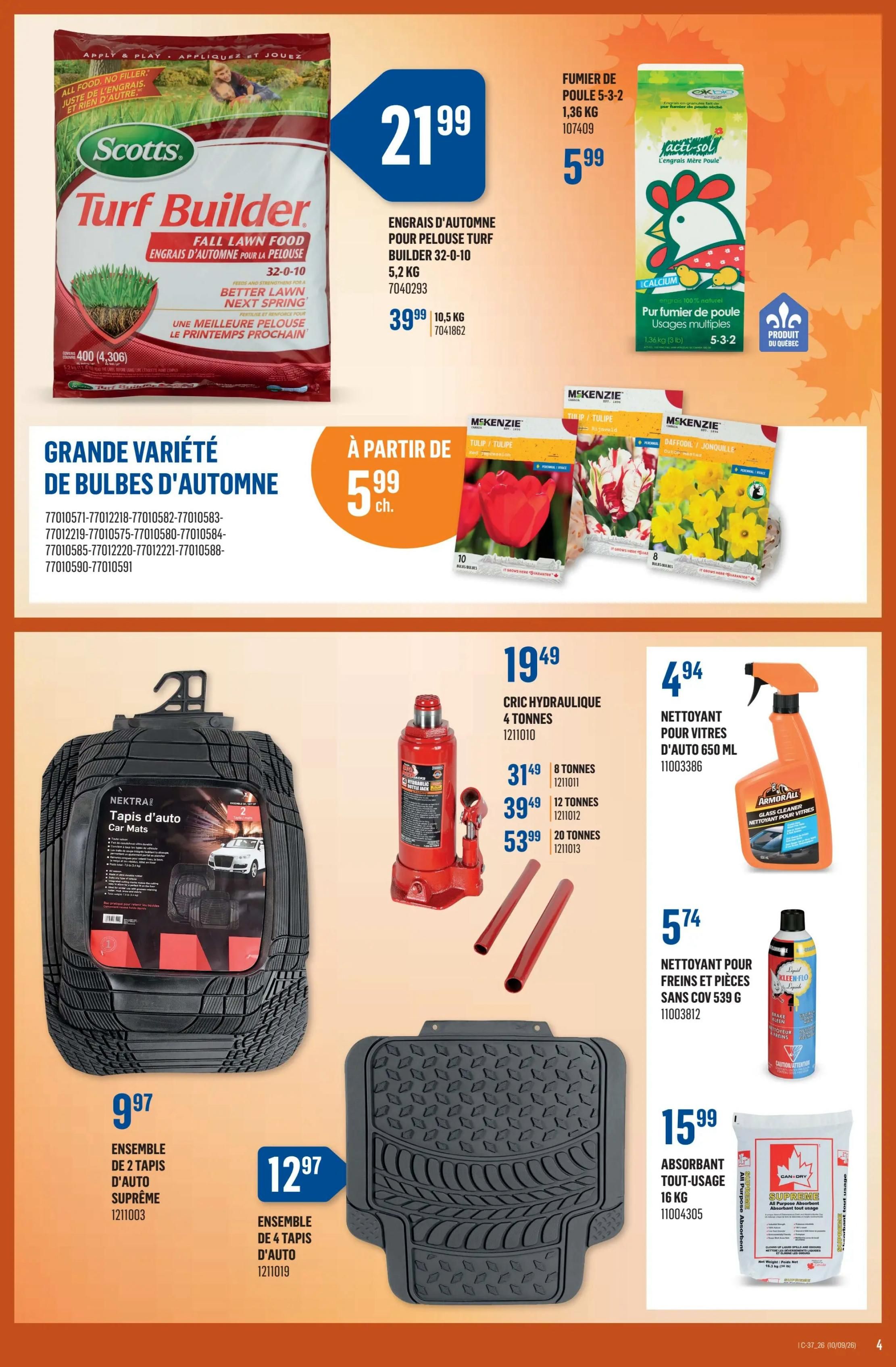 Canac Flyer September 10 to 16