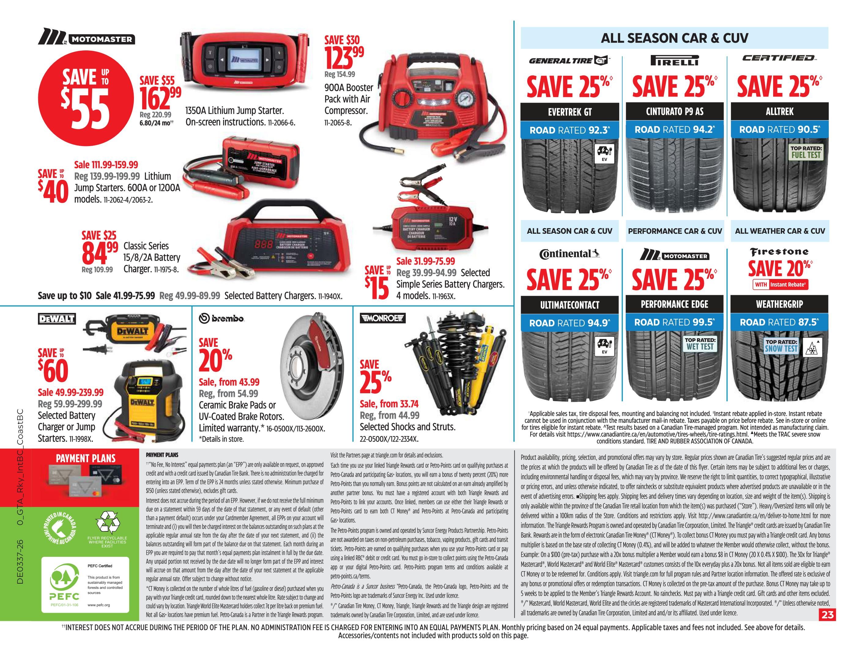 Canadian Tire (West) Flyer September 11 to 17