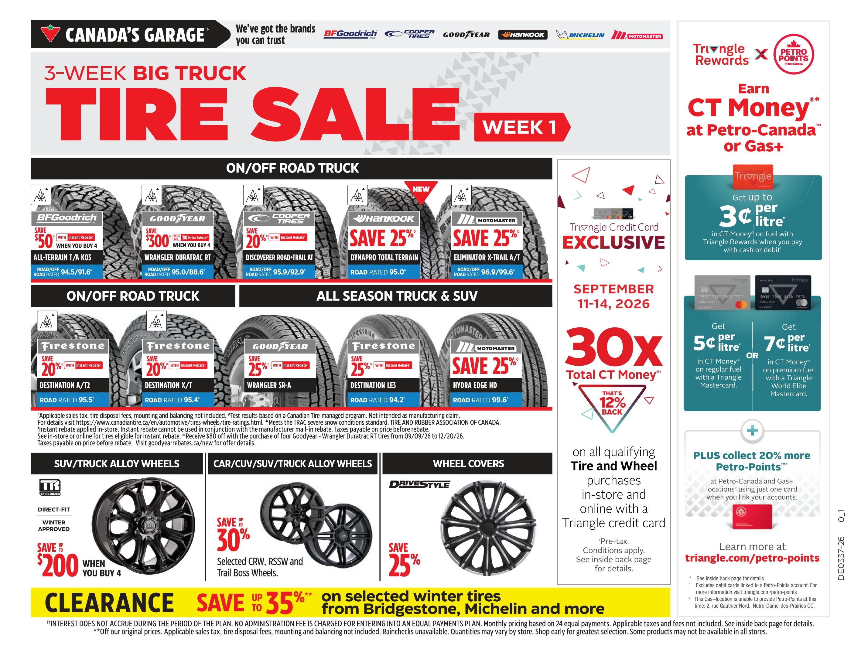 Canadian Tire (West) Flyer September 11 to 17