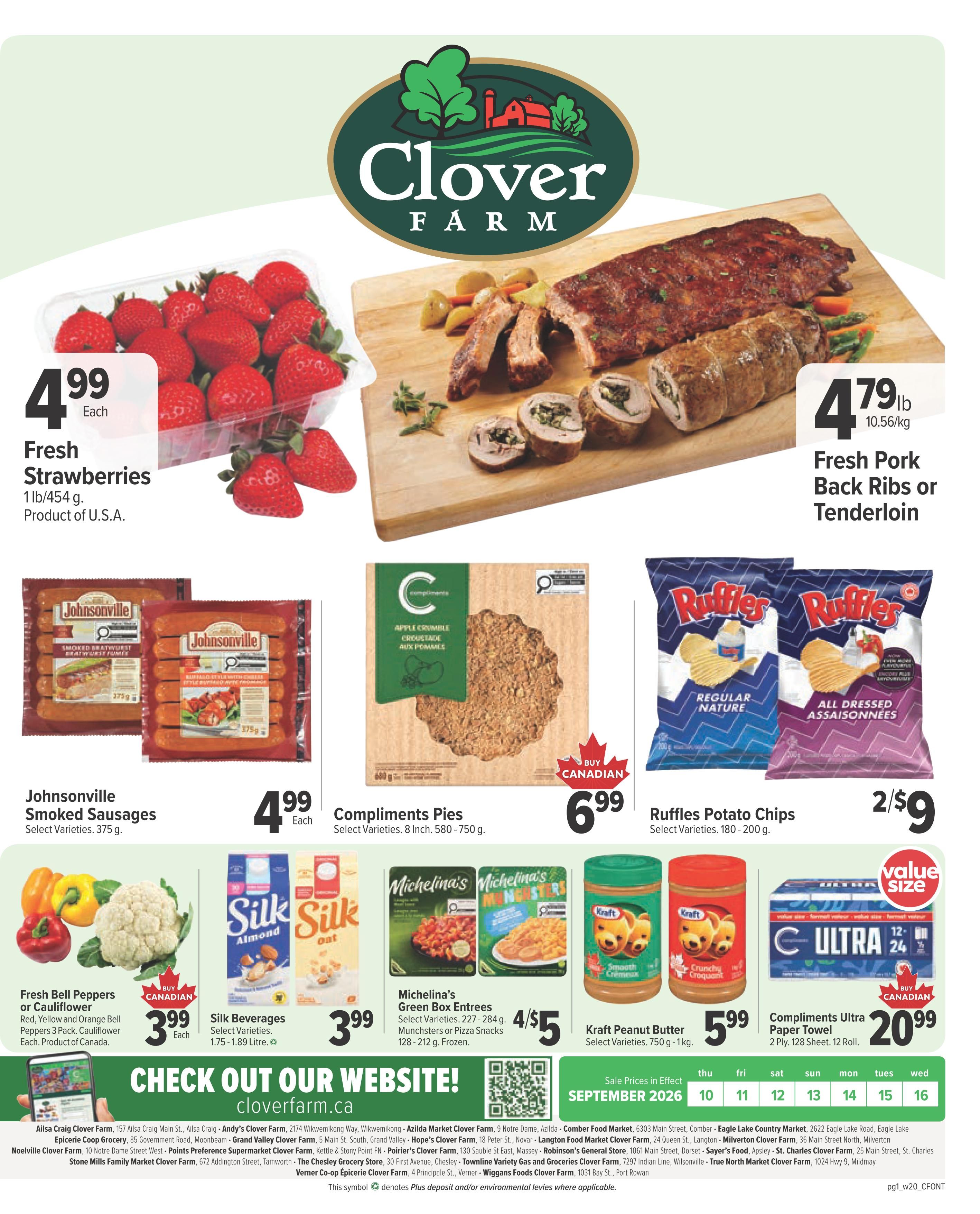 Clover Farm (ON) Flyer September 10 to 16