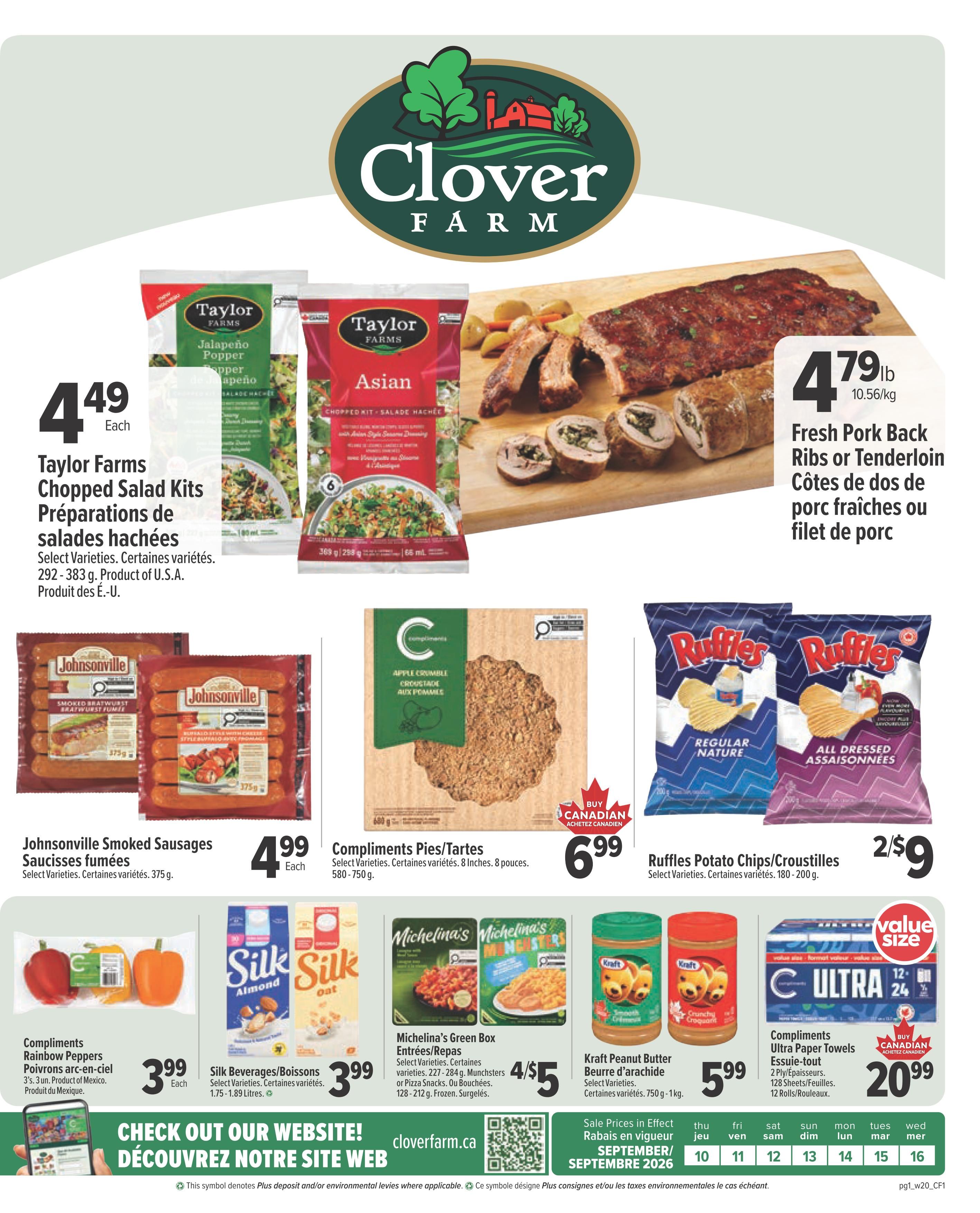 Clover Farm (Atlantic) Flyer September 10 to 16