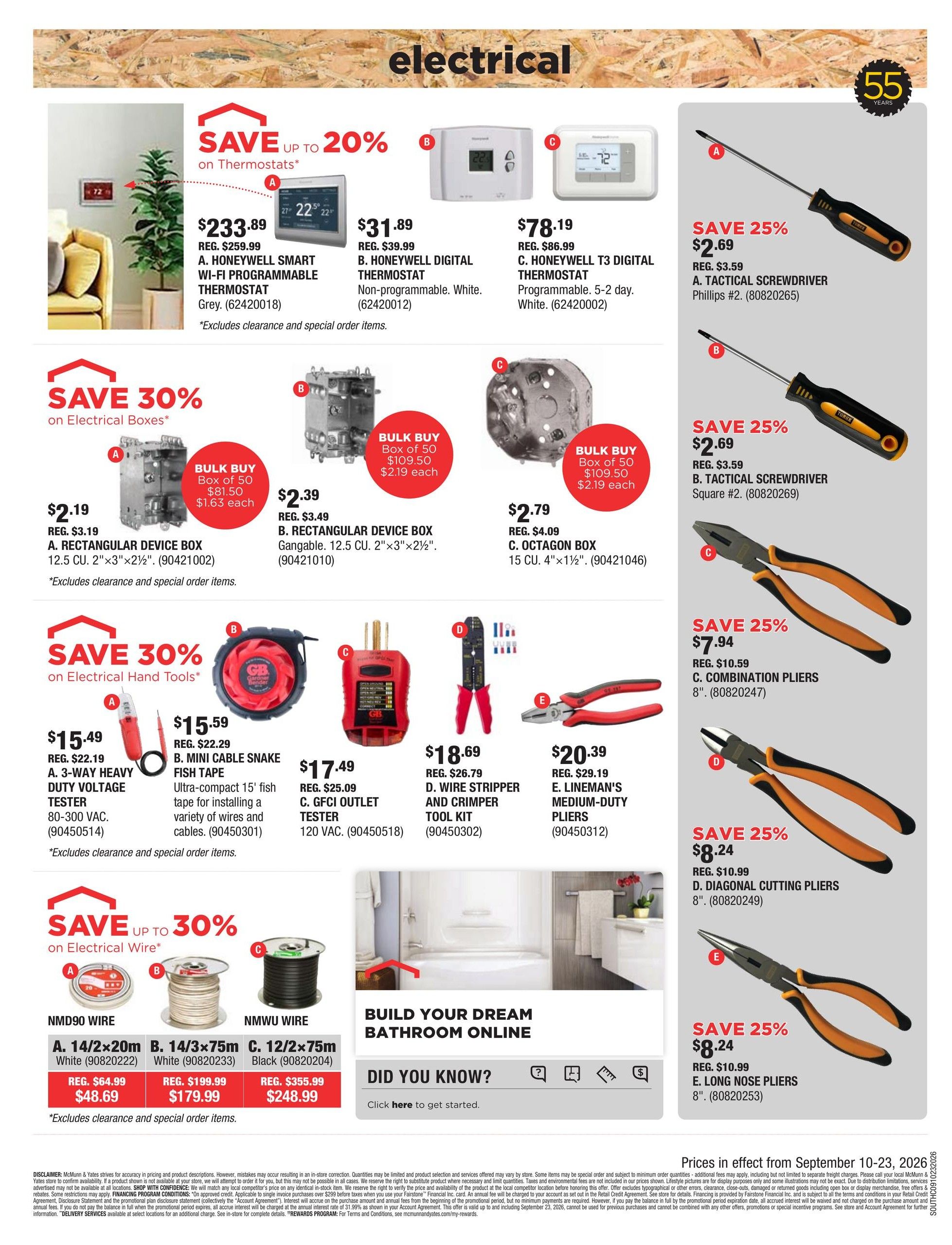 McMunn & Yates Building Supplies Flyer September 10 to 23