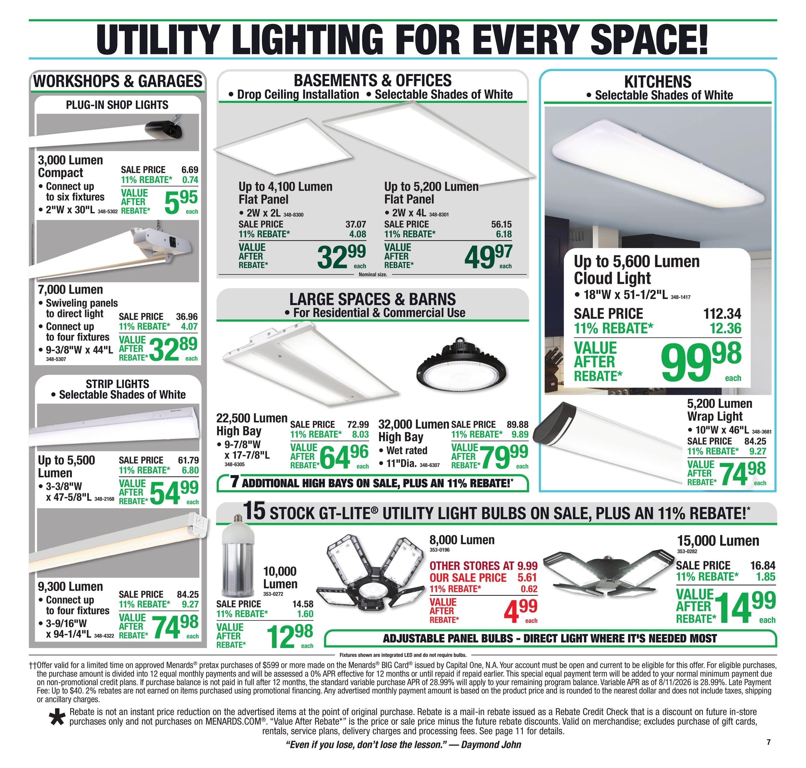 Menards (Olathe Area, KS) 11% Rebate Sale Weekly Ad September 9 - 20, 2026
