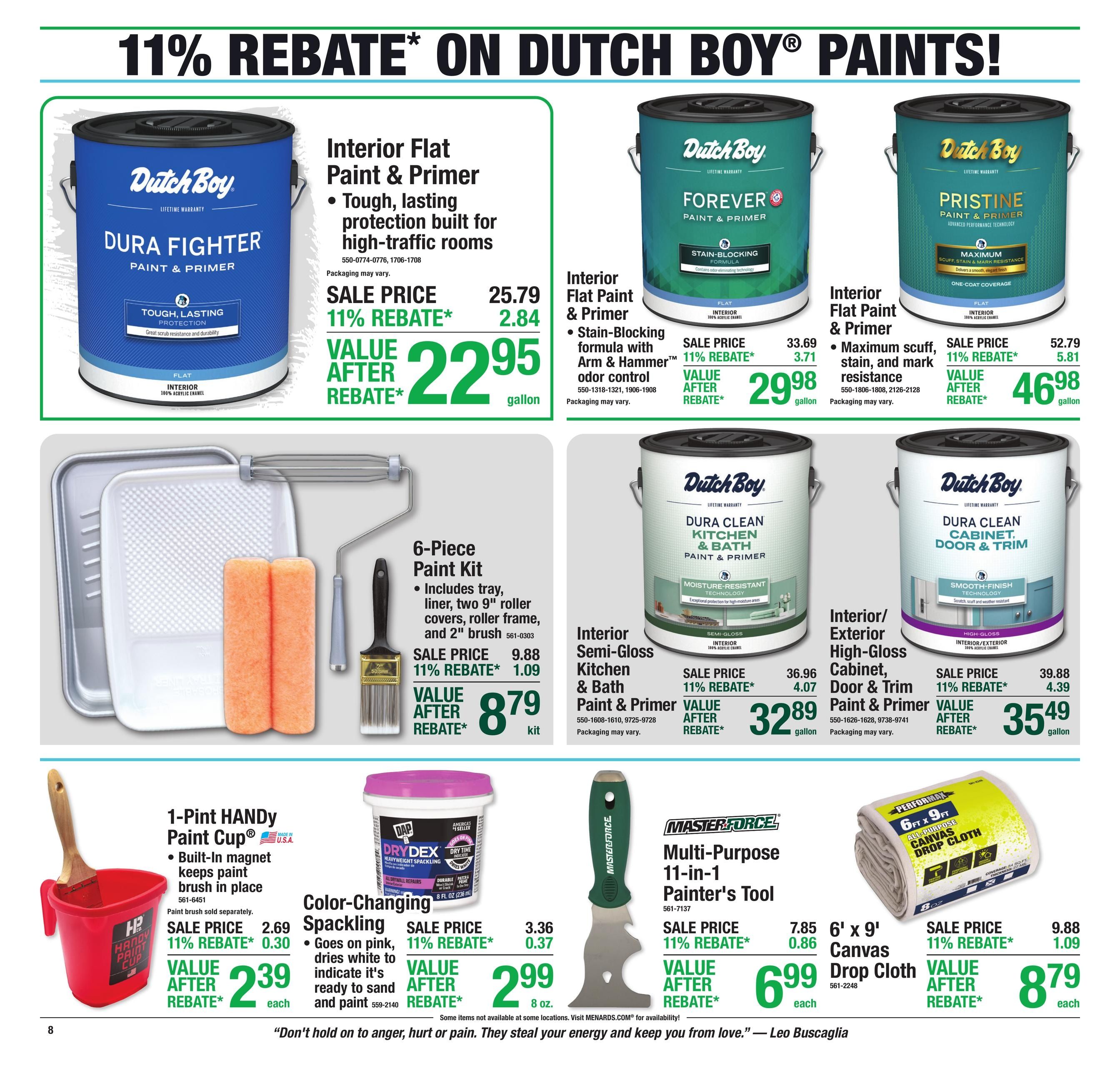 Menards (Olathe Area, KS) 11% Rebate Sale Weekly Ad September 9 - 20, 2026