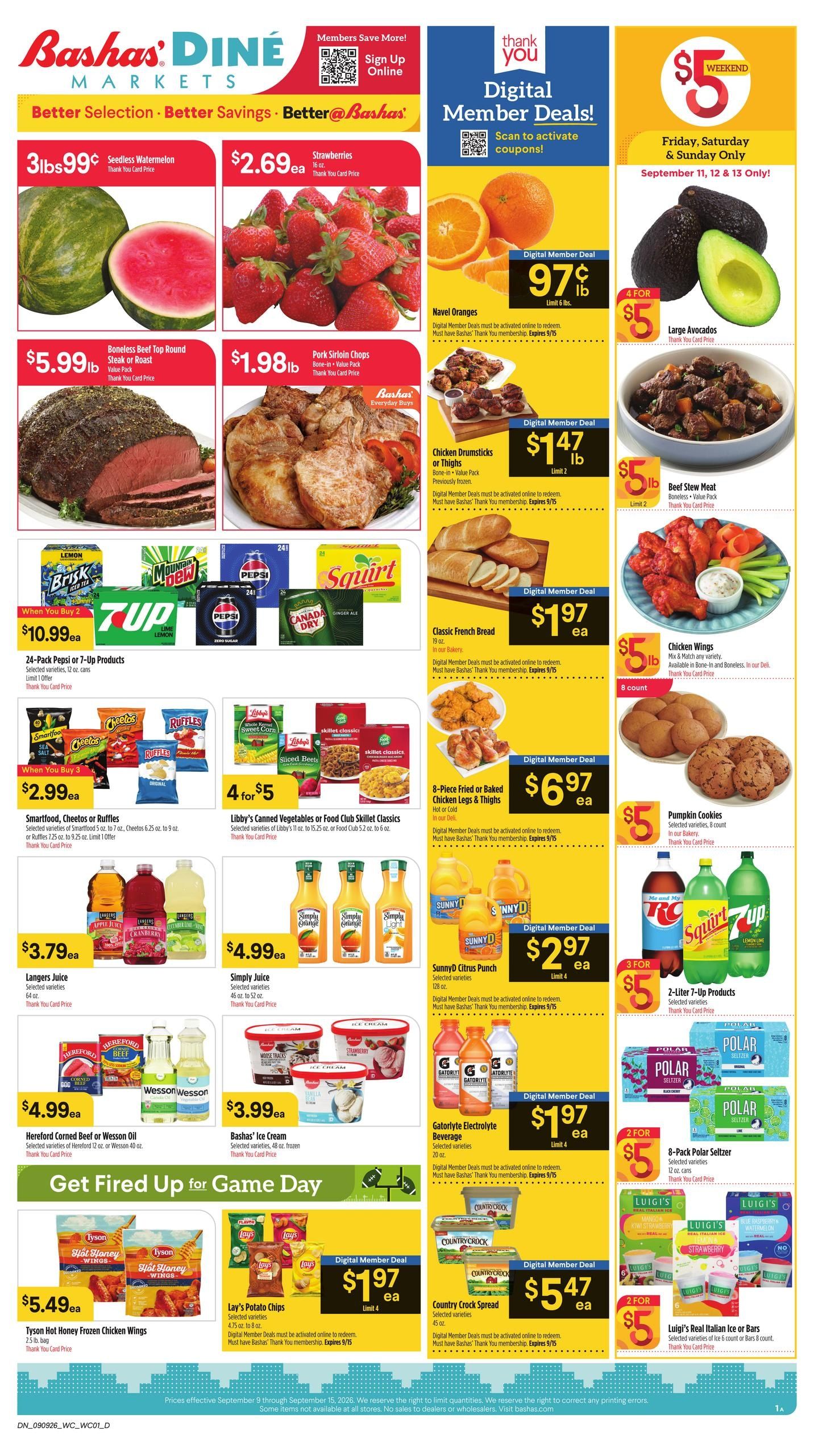 Bashas' (Dennehotso Area, AZ) Weekly Ad September 9 - 15, 2026