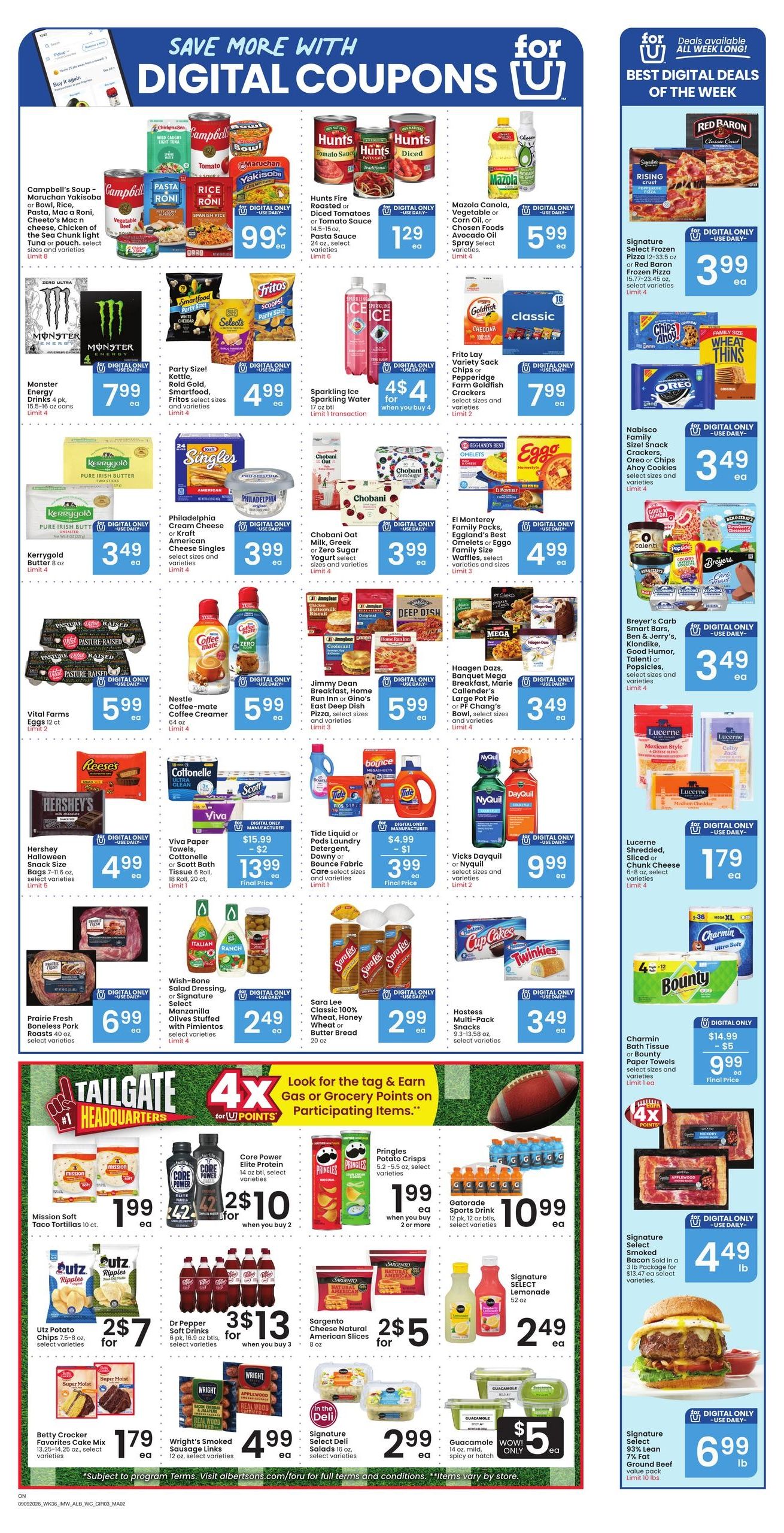 Albertsons (Ontario Area, OR) Weekly Ad September 9 - 15, 2026