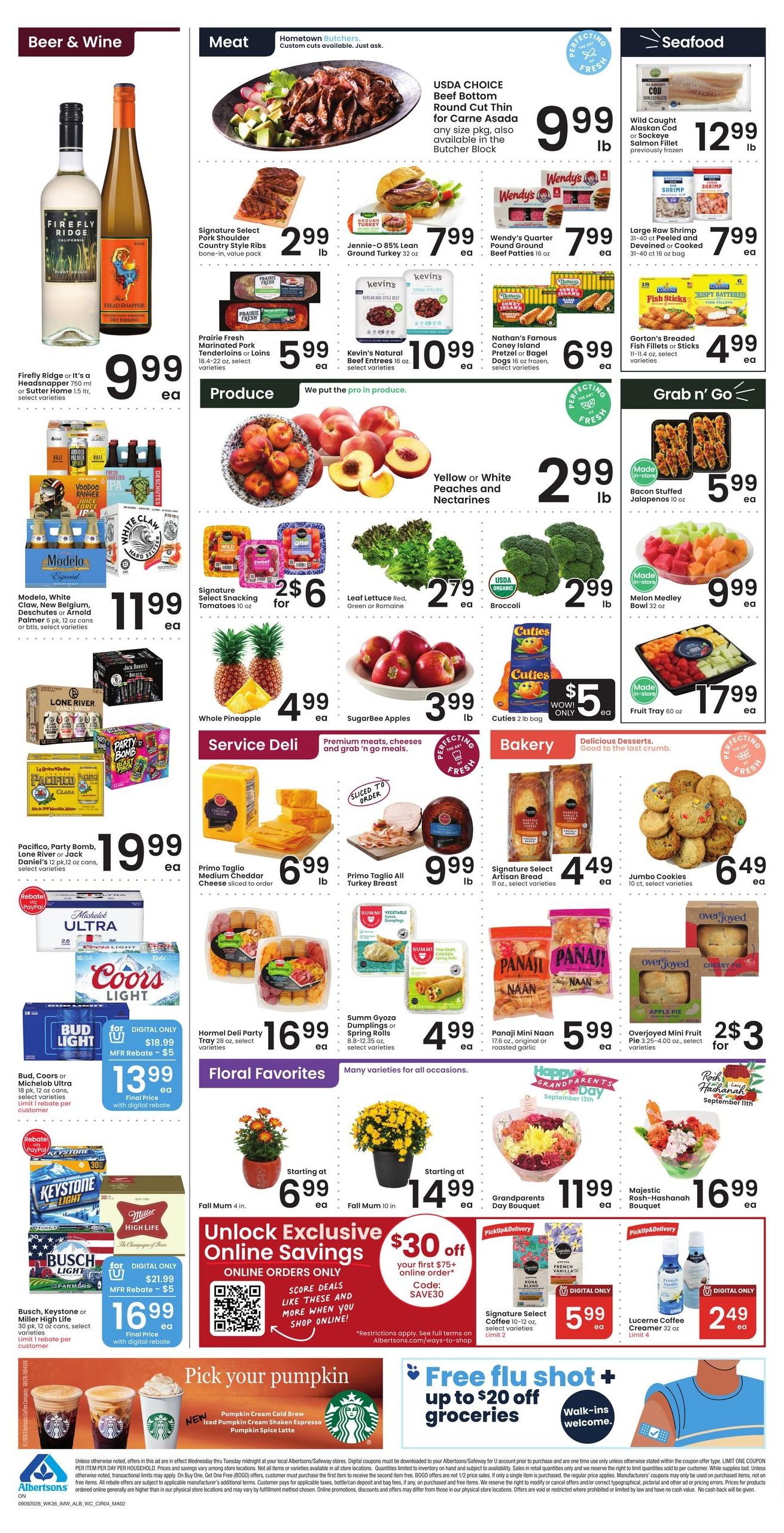 Albertsons (Ontario Area, OR) Weekly Ad September 9 - 15, 2026