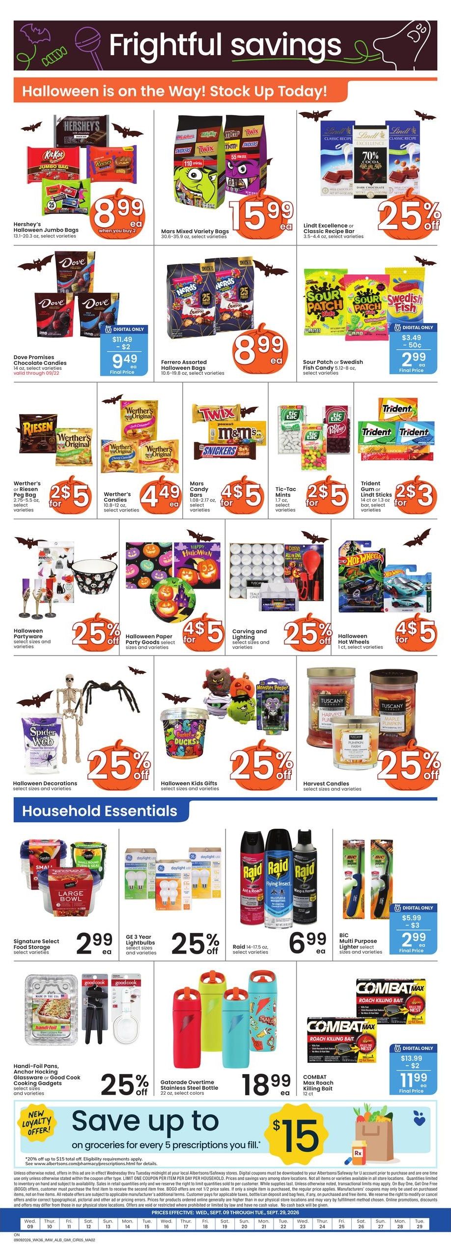Albertsons (Ontario Area, OR) Weekly Ad September 9 - 15, 2026