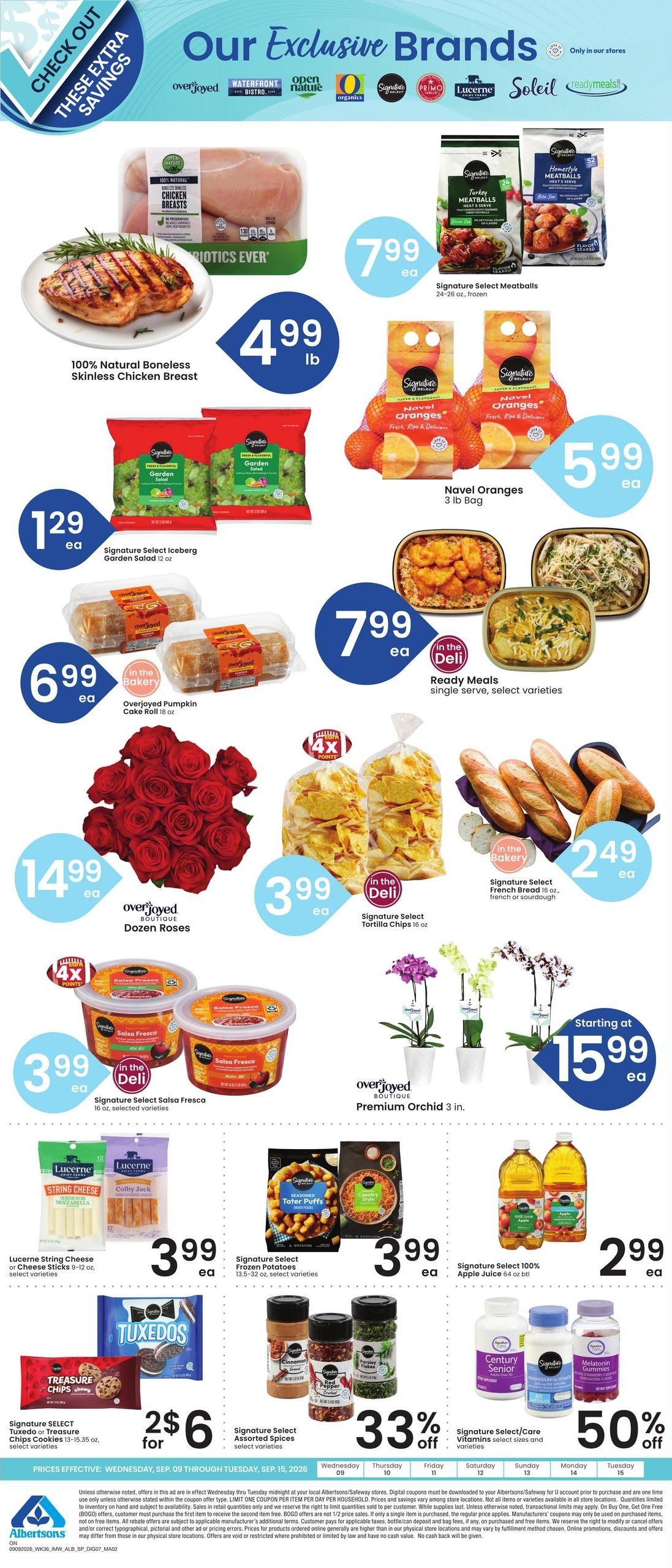 Albertsons (Ontario Area, OR) Weekly Ad September 9 - 15, 2026