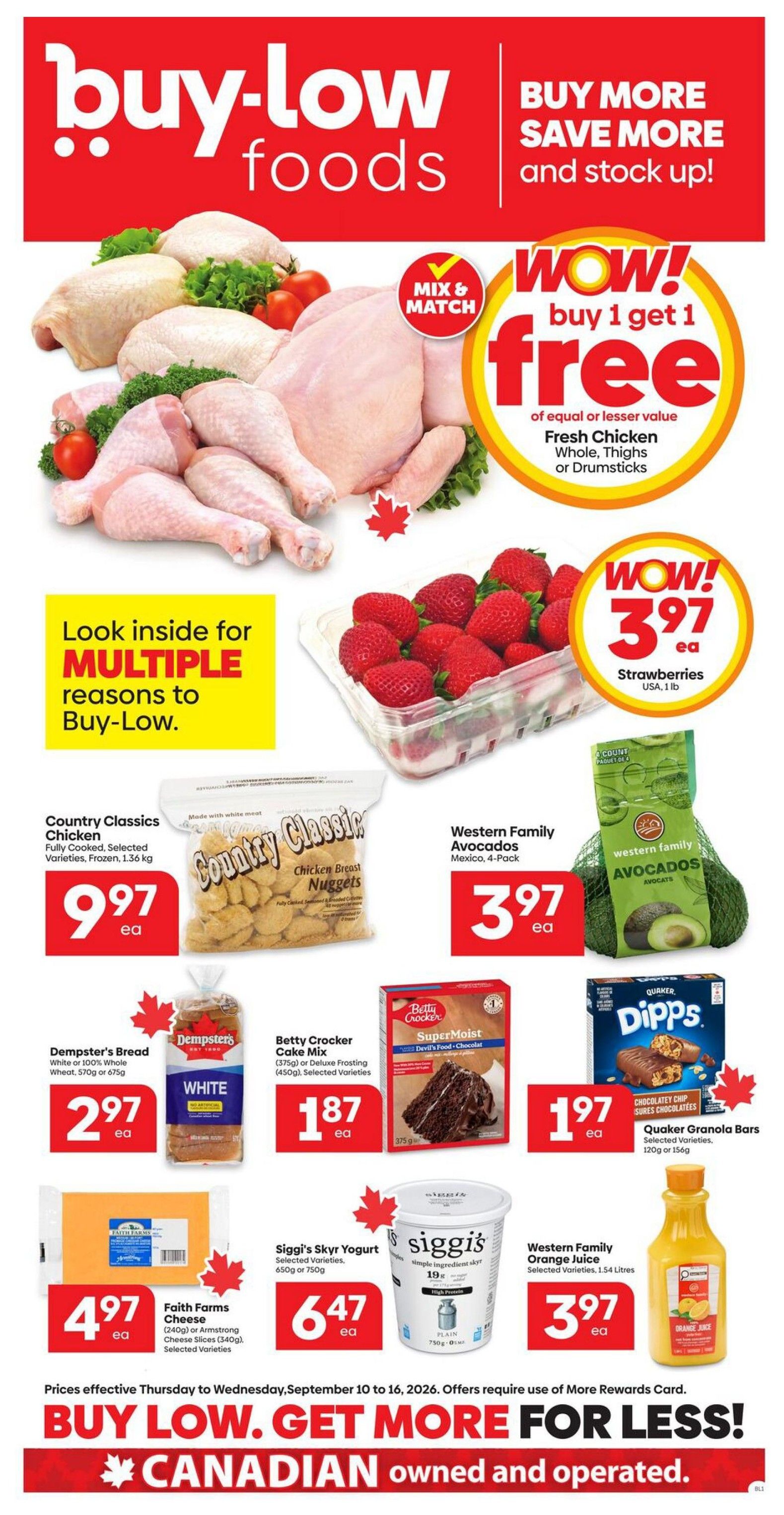 Buy-Low Foods Flyer September 10 to 16