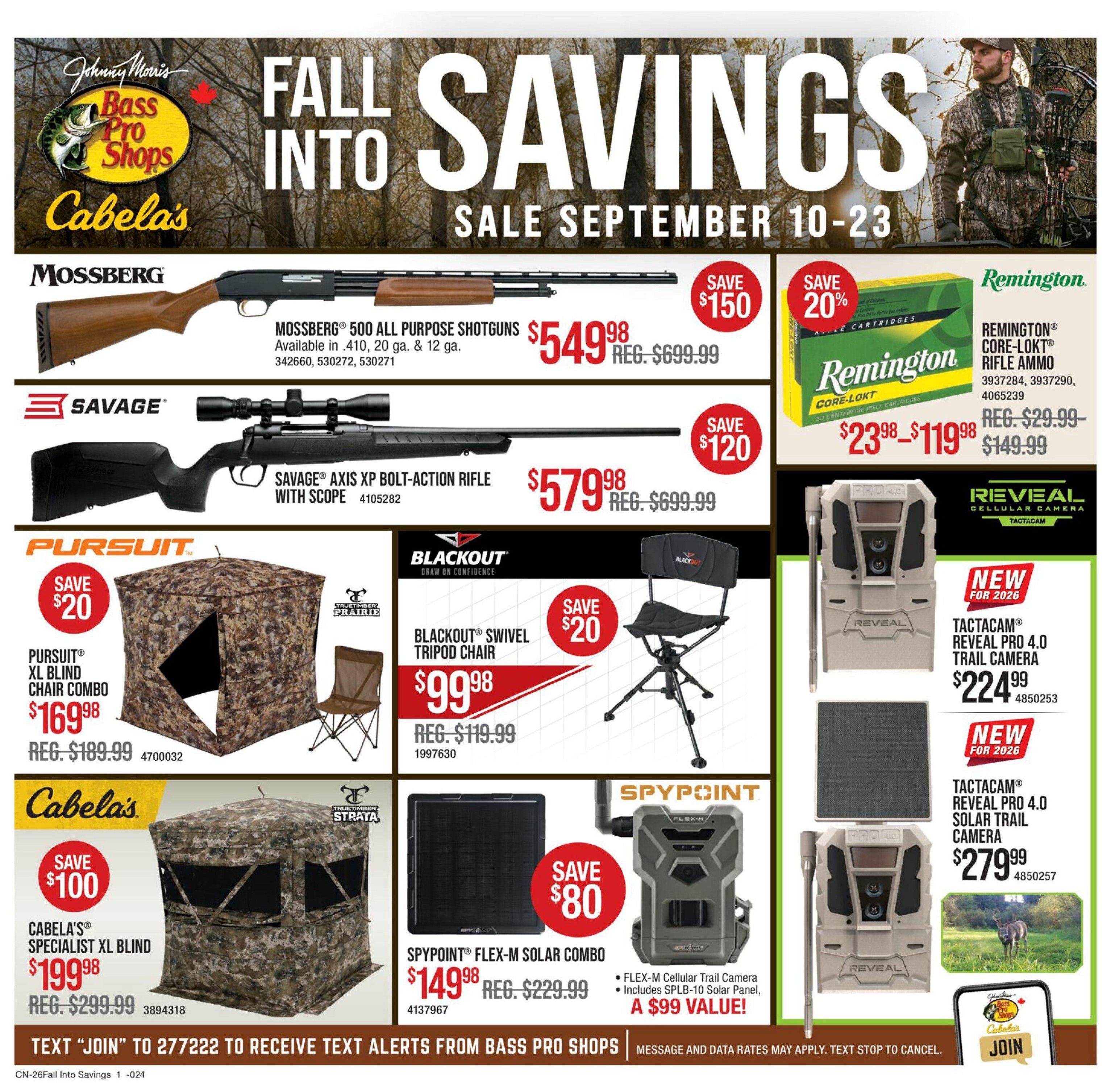 Bass Pro Shops Flyer September 10 to 23